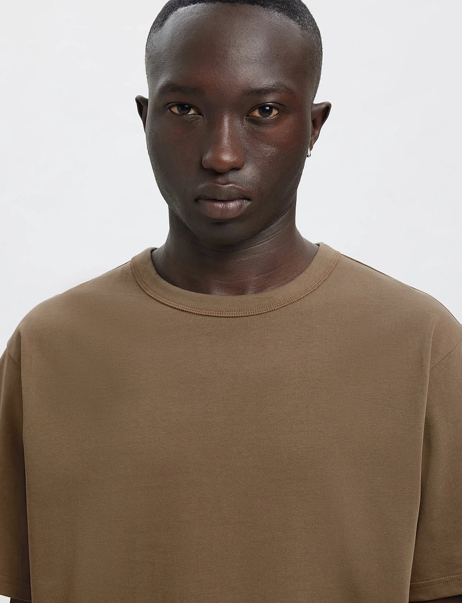 Annarr - ANRRO SS O-NECK EMB TEE - kortärmade t-shirts - bungee cord - 5