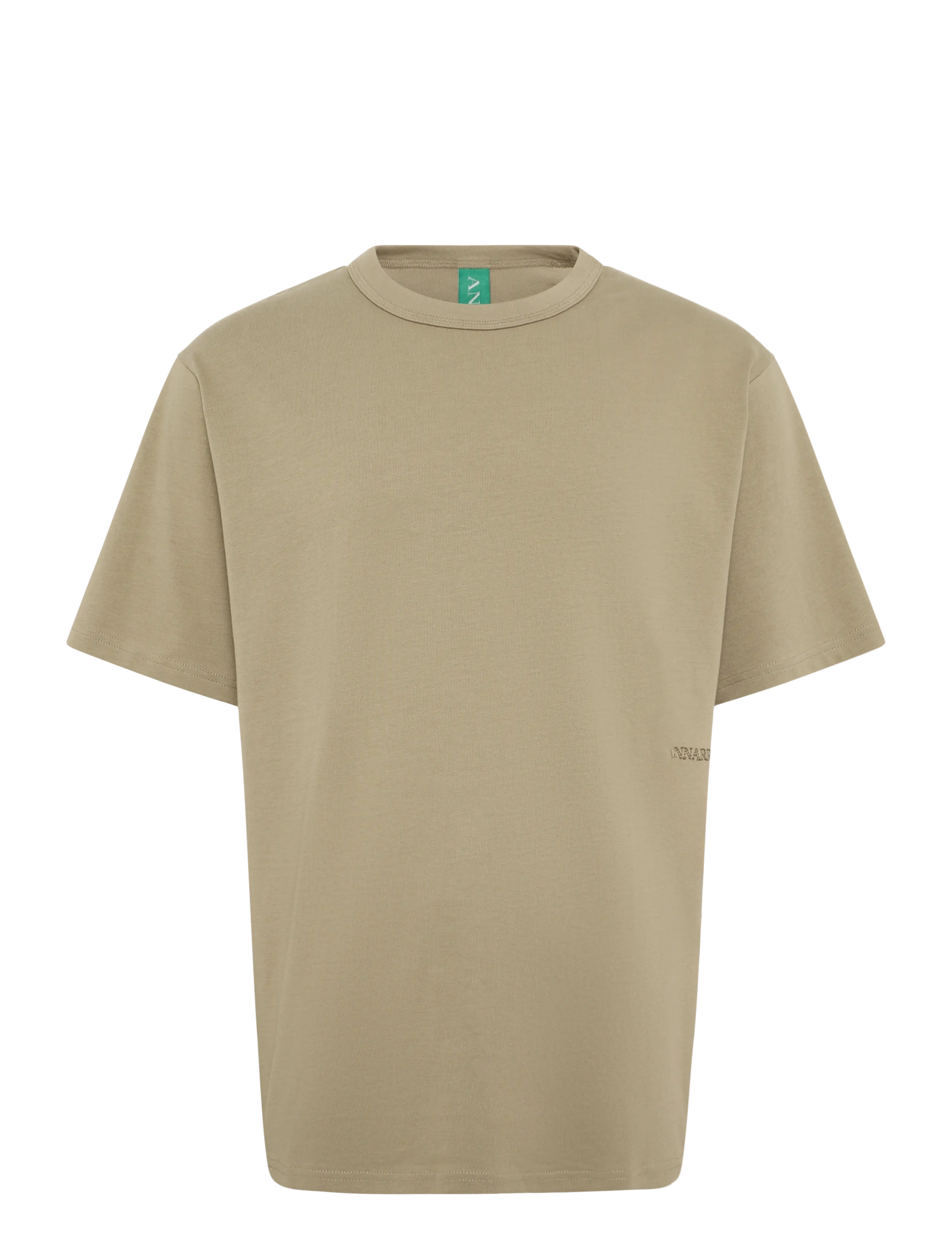 Annarr - ANRRO SS O-NECK EMB TEE - dune - 1