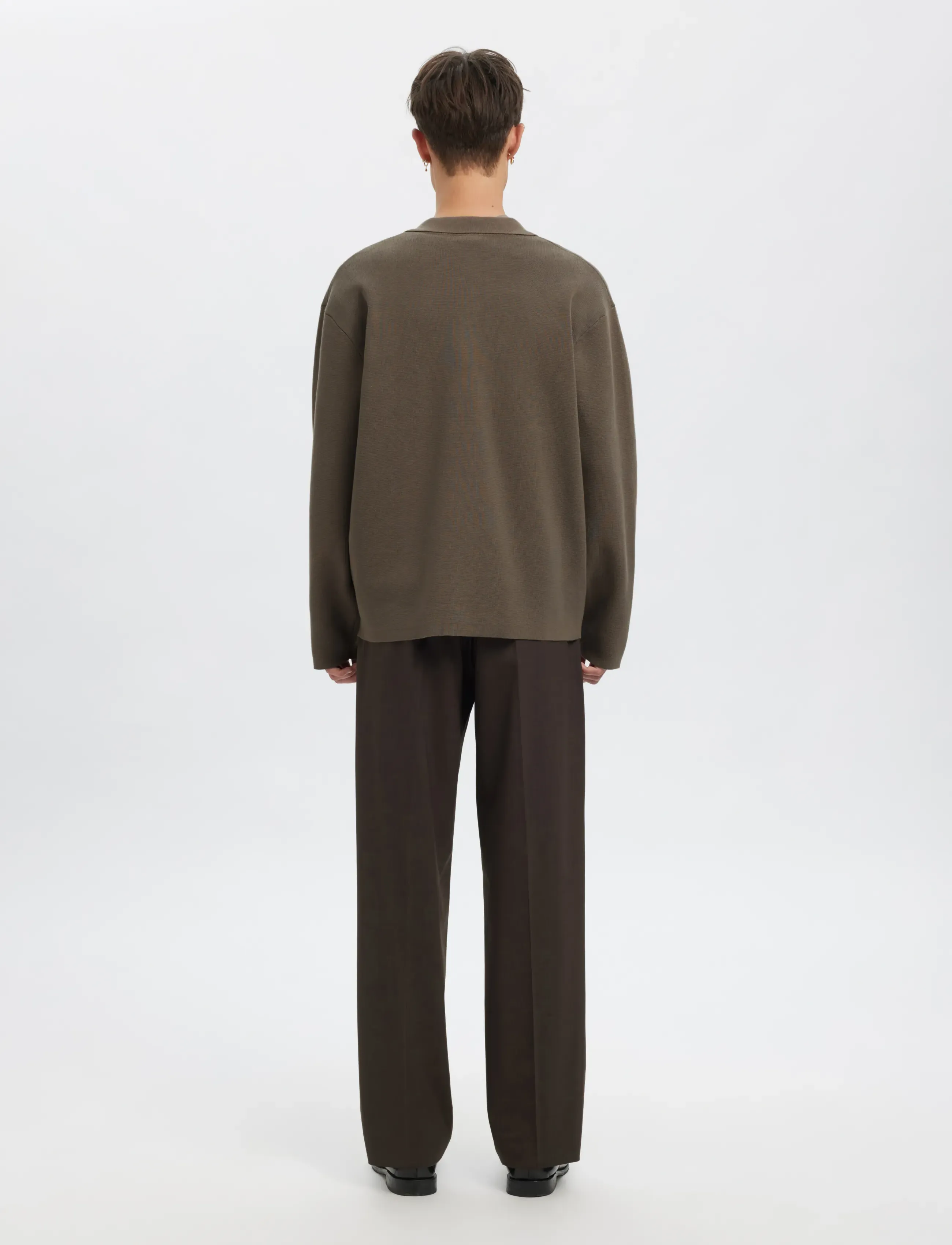 Annarr - ANRHARKI LS KNIT POLO CARDIGAN - bungee cord - 3
