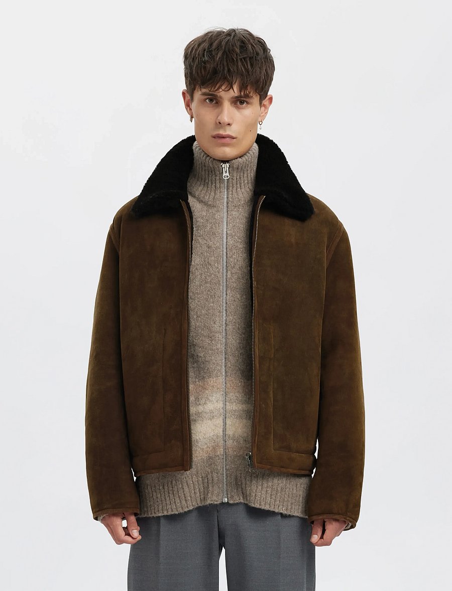 Annarr - ANRULFUR SHEARLING JKT - forårsjakker - delicioso - 0