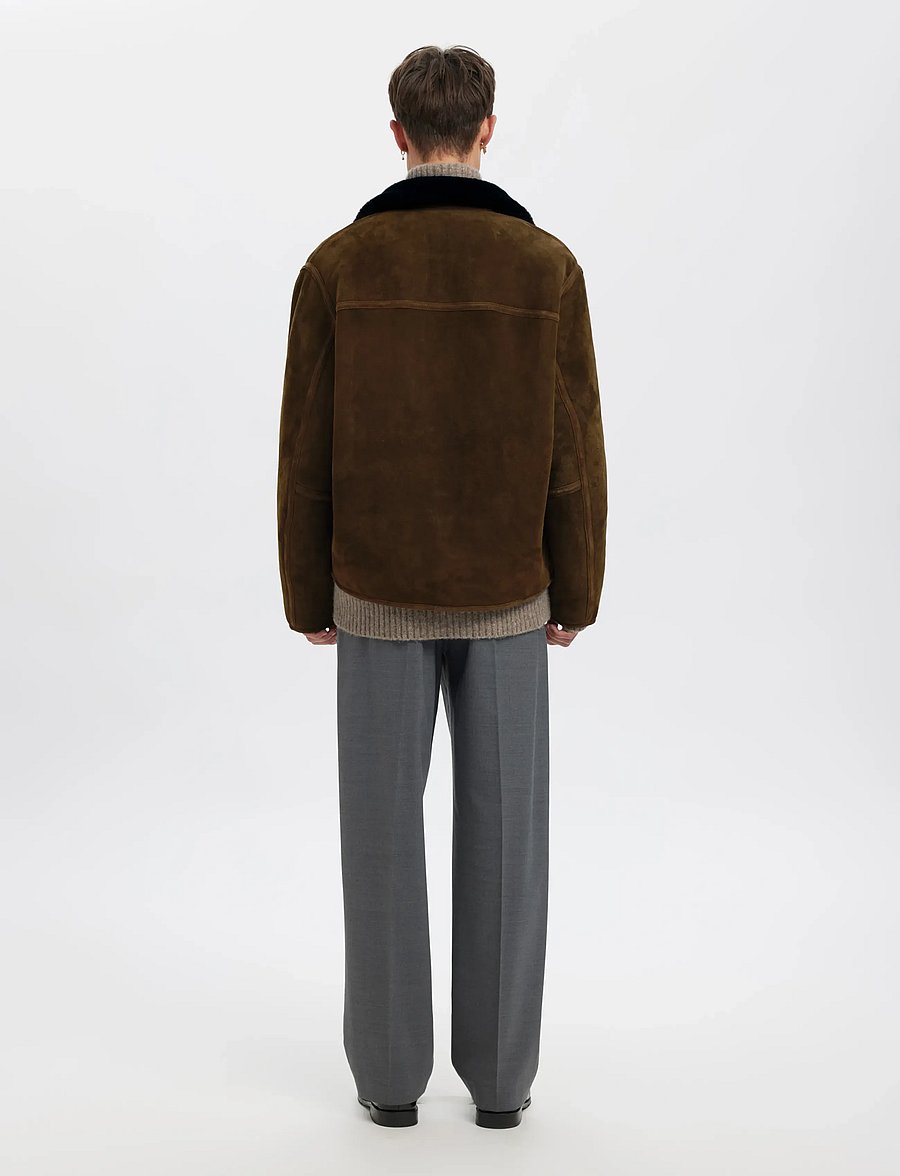 Annarr - ANRULFUR SHEARLING JKT - forårsjakker - delicioso - 3