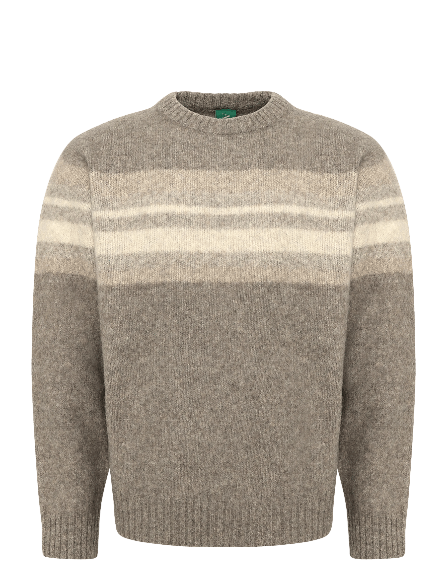 Annarr - ANRNORMAN LS KNIT CREW NECK - rundhalsad - brownie - 1