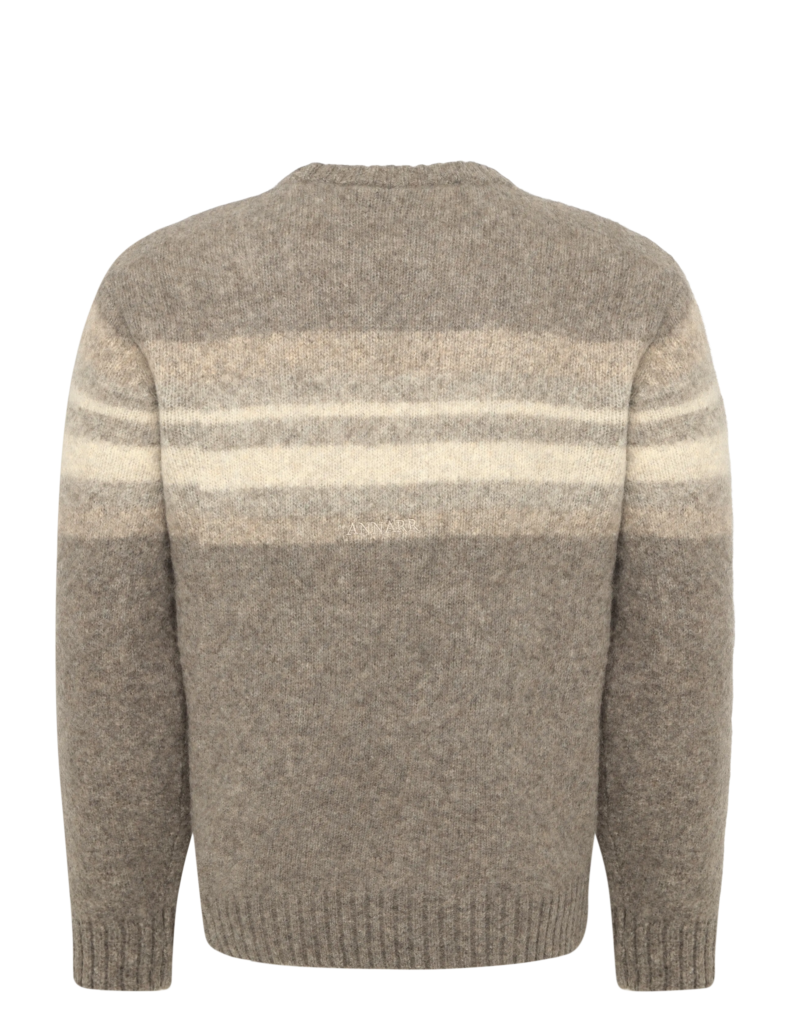 Annarr - ANRNORMAN LS KNIT CREW NECK - rundhalsad - brownie - 2