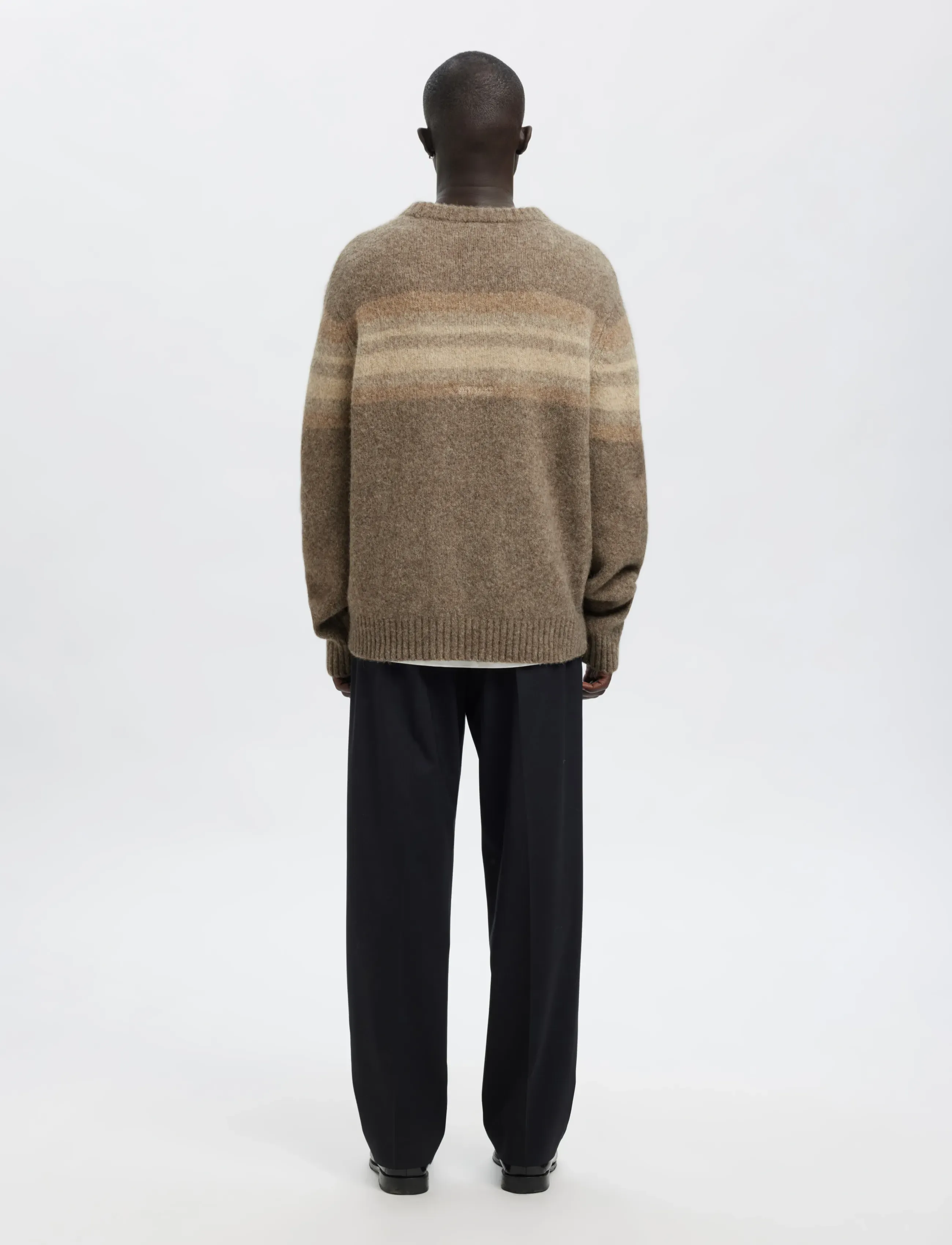 Annarr - ANRNORMAN LS KNIT CREW NECK - rundhalsad - brownie - 3