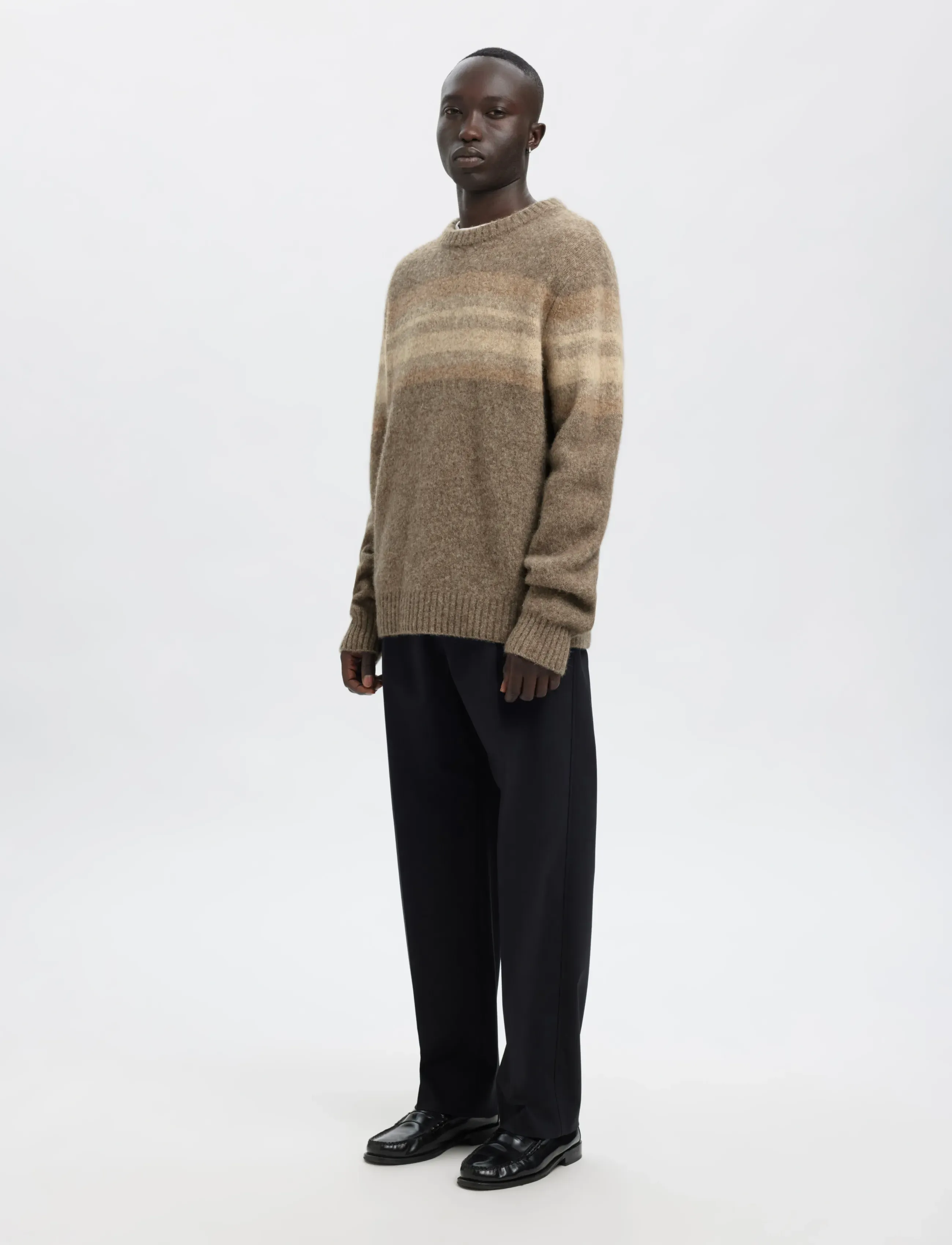 ANNARR Anrnorman Ls Knit Crew Neck stickade tröjor herr – bild 5