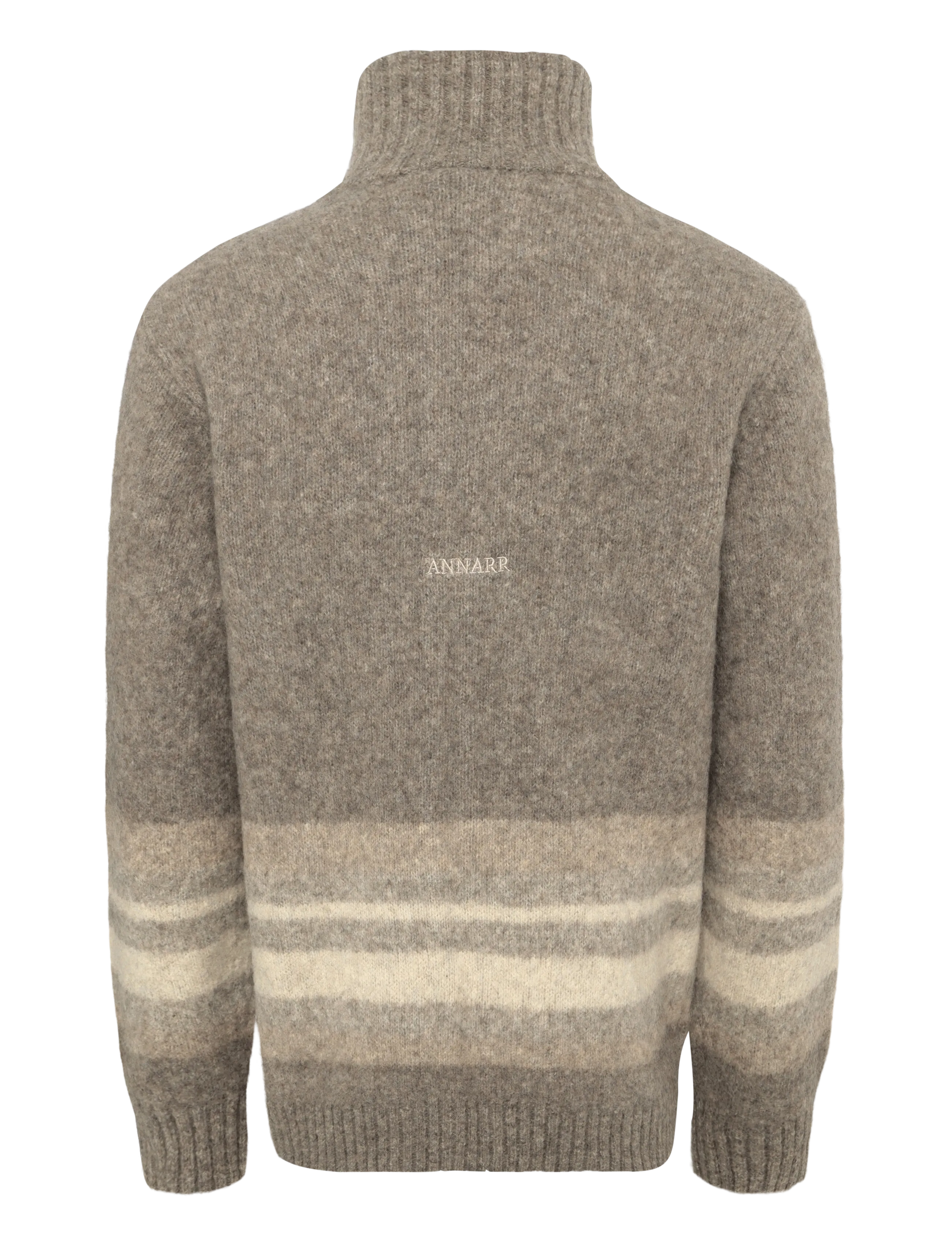 Annarr - ANRNORMAN LS KNIT FULL ZIP CARDIGAN - fullzip strik - brownie - 2