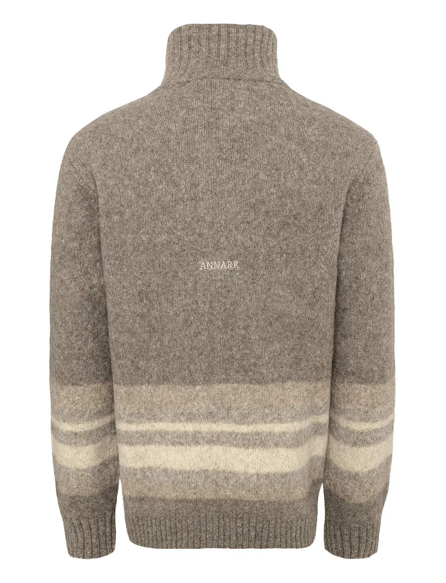 Annarr - ANRNORMAN LS KNIT FULL ZIP CARDIGAN - brownie - 2
