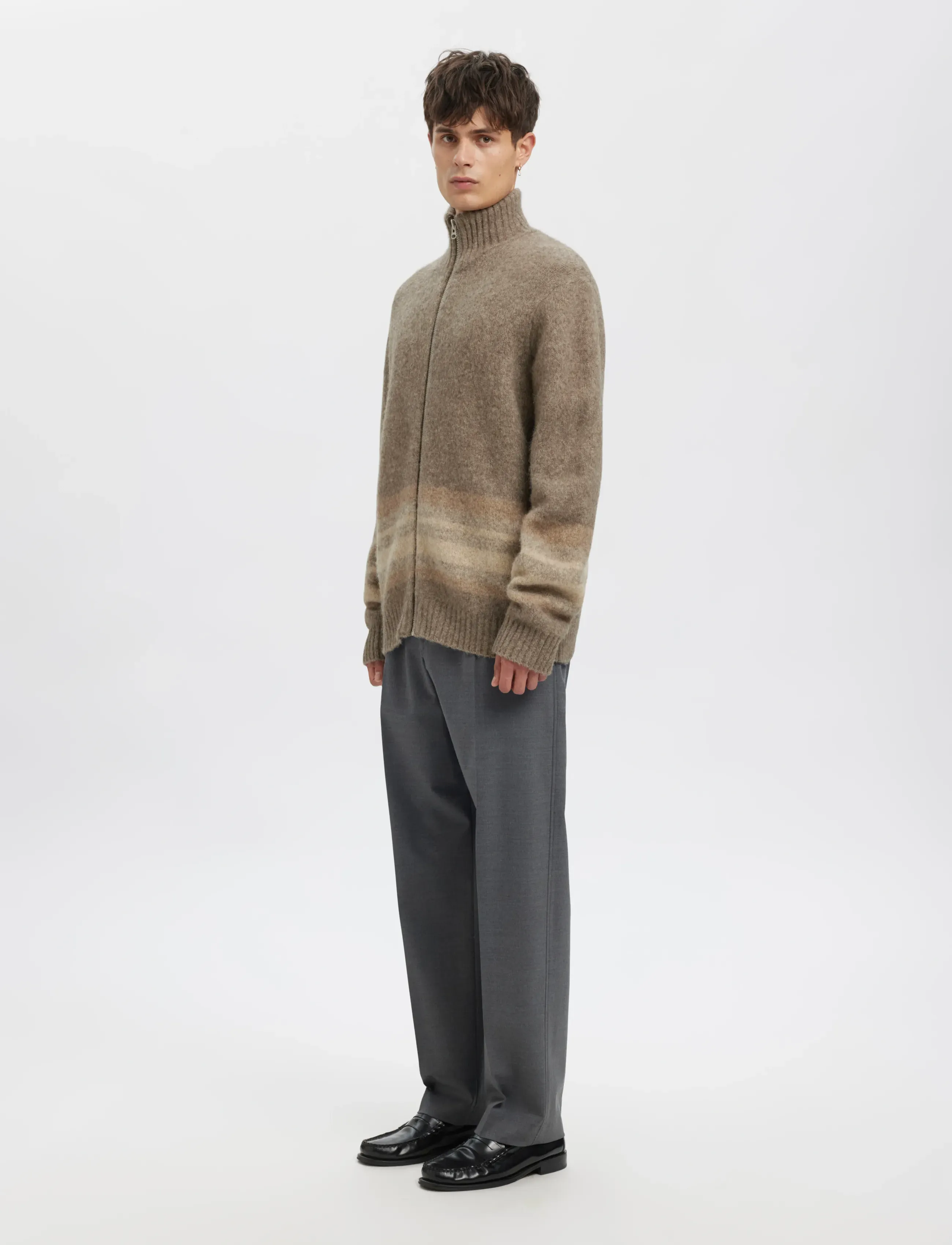 ANNARR Anrnorman Ls Knit Full Zip Cardigan herr – bild 5