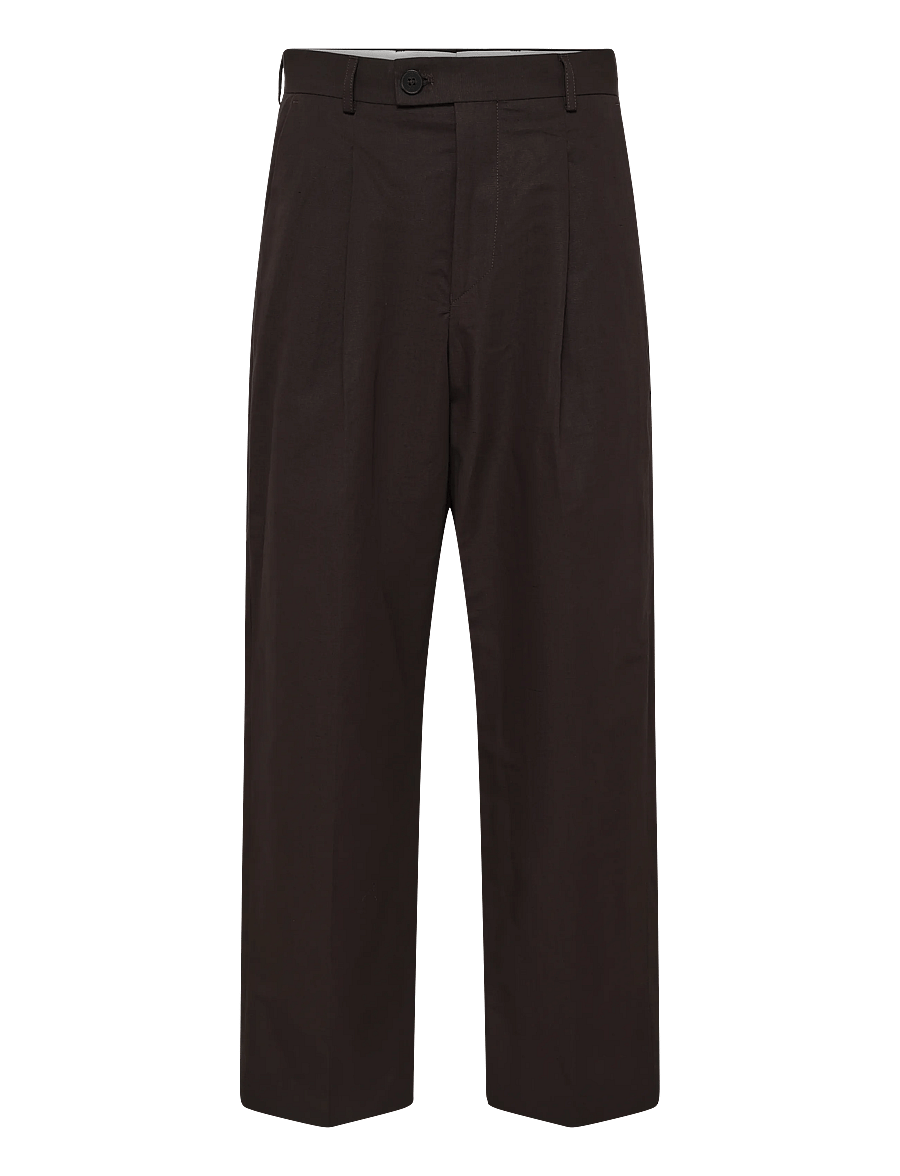 Annarr - ANRNORR 261 LINEN BLEND TROUSER - licorice - 1