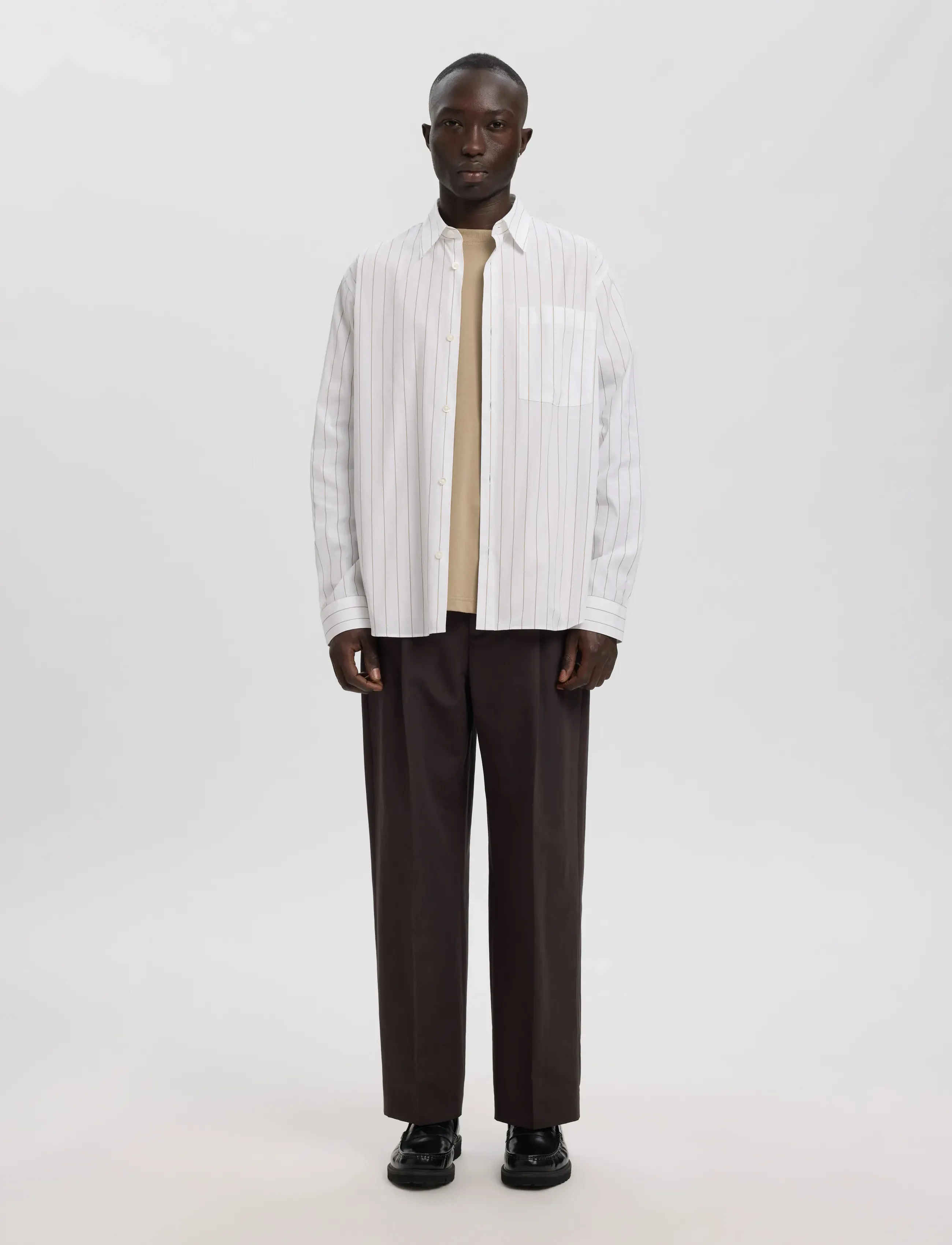 Annarr - ANRNORR 261 LINEN BLEND TROUSER - licorice - 4