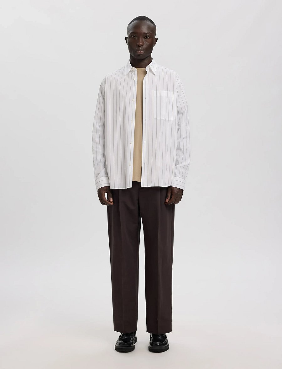 Annarr - ANRNORR 261 LINEN BLEND TROUSER - licorice - 4