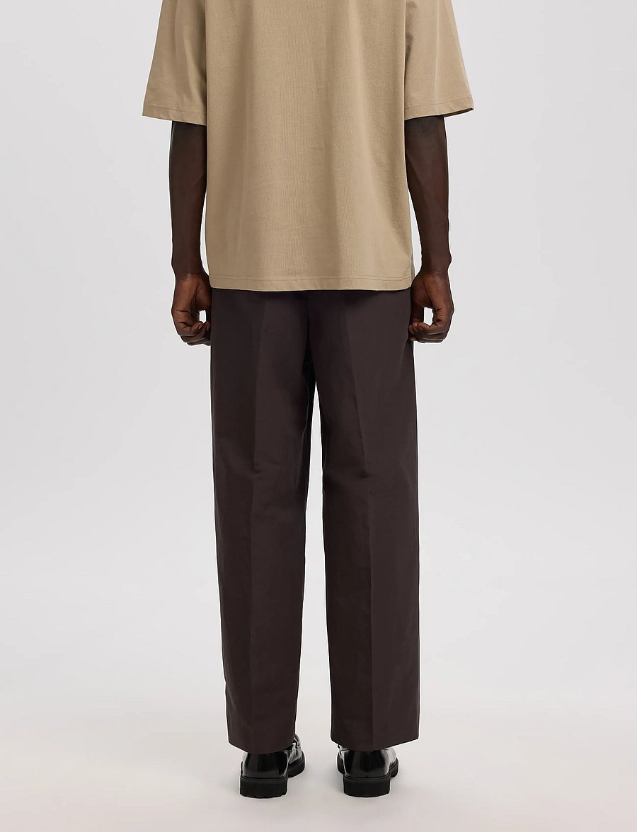 Annarr - ANRNORR 261 LINEN BLEND TROUSER - licorice - 5