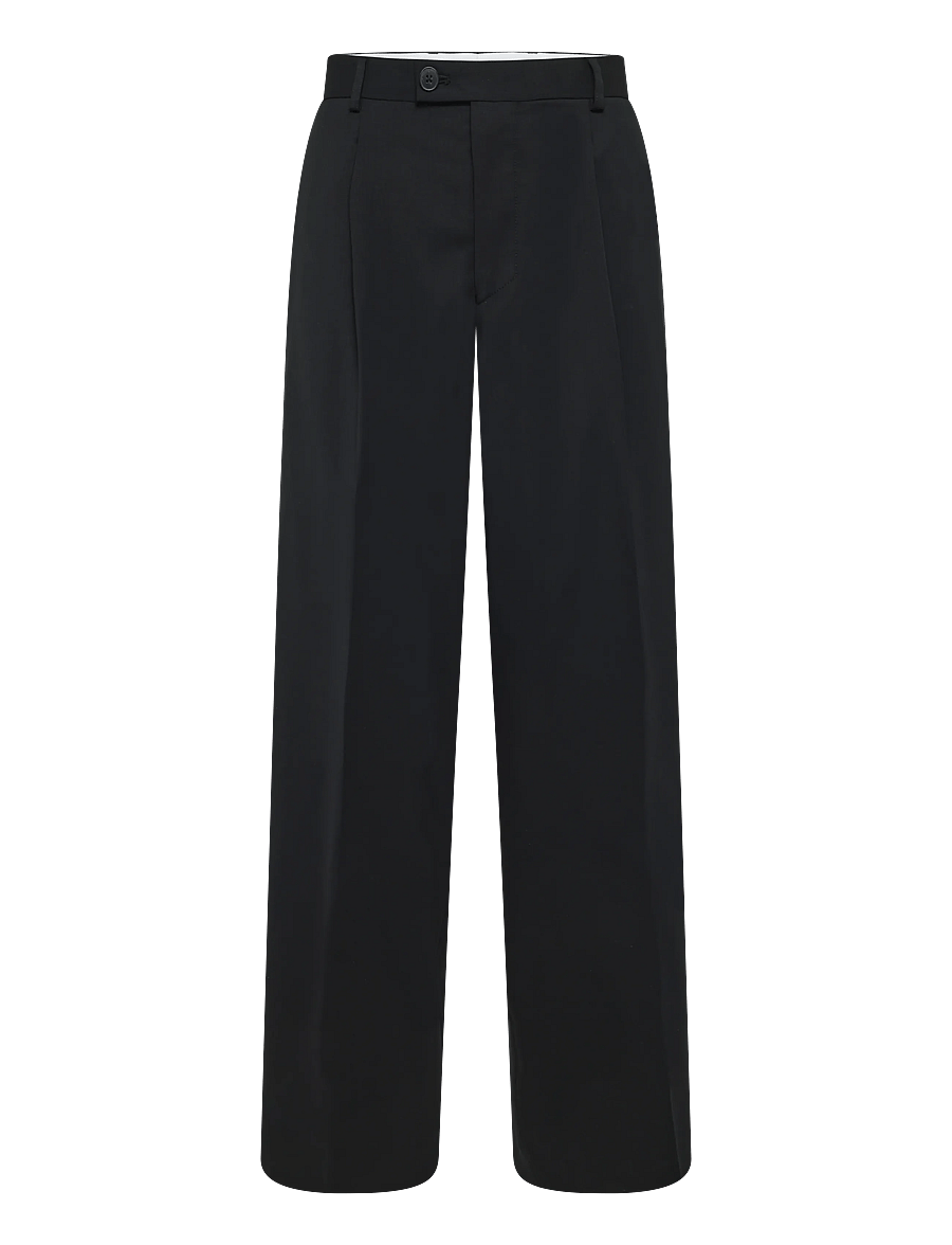 Annarr - ANRNORR 261 WOOL BLEND TROUSER - black - 1