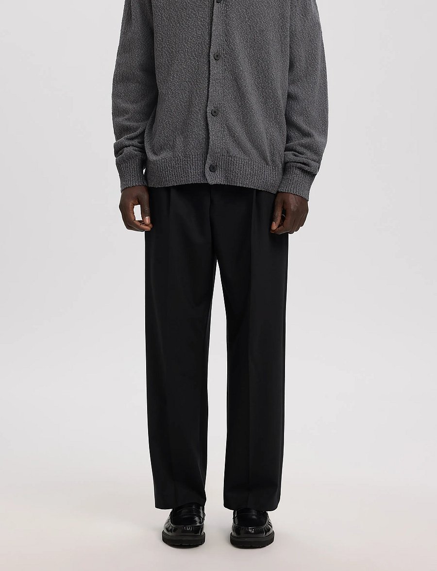 Annarr - ANRNORR 261 WOOL BLEND TROUSER - black - 0