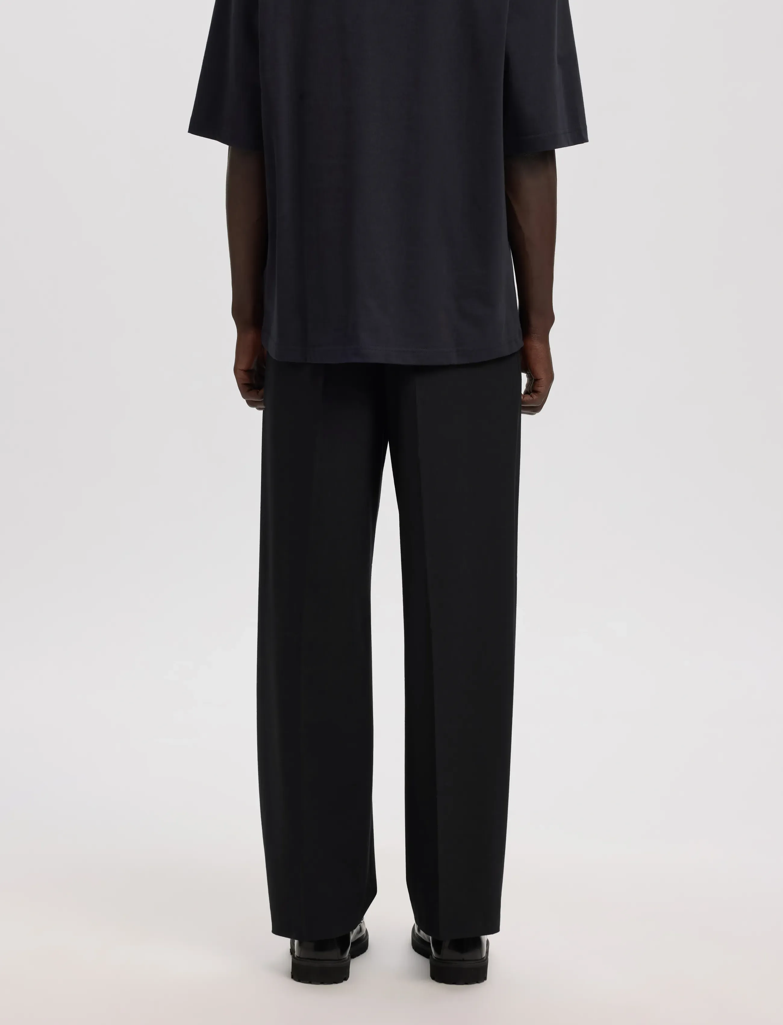 Annarr - ANRNORR 261 WOOL BLEND TROUSER - black - 5