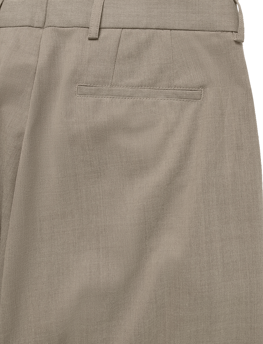 Annarr - ANRNORR 261 WOOL BLEND TROUSER - habitbukser - dark sand melange - 2