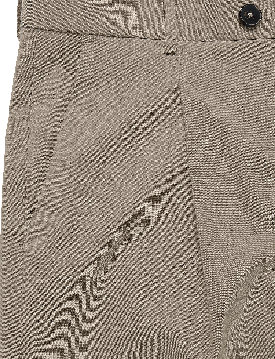 Annarr - ANRNORR 261 WOOL BLEND TROUSER - habitbukser - dark sand melange - 4