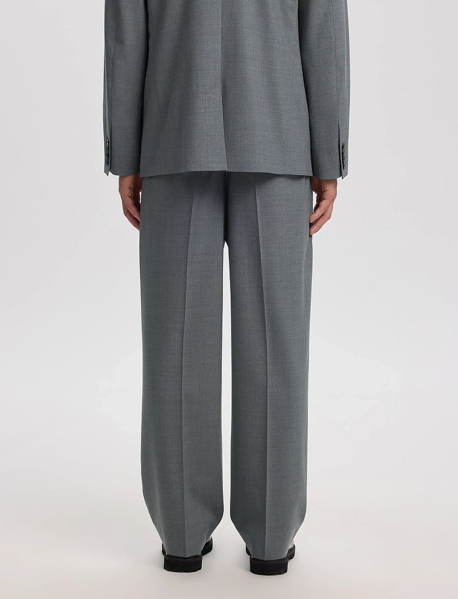 Annarr - ANRNORR 261 WOOL BLEND TROUSER - kostymbyxor - light grey melange - 5