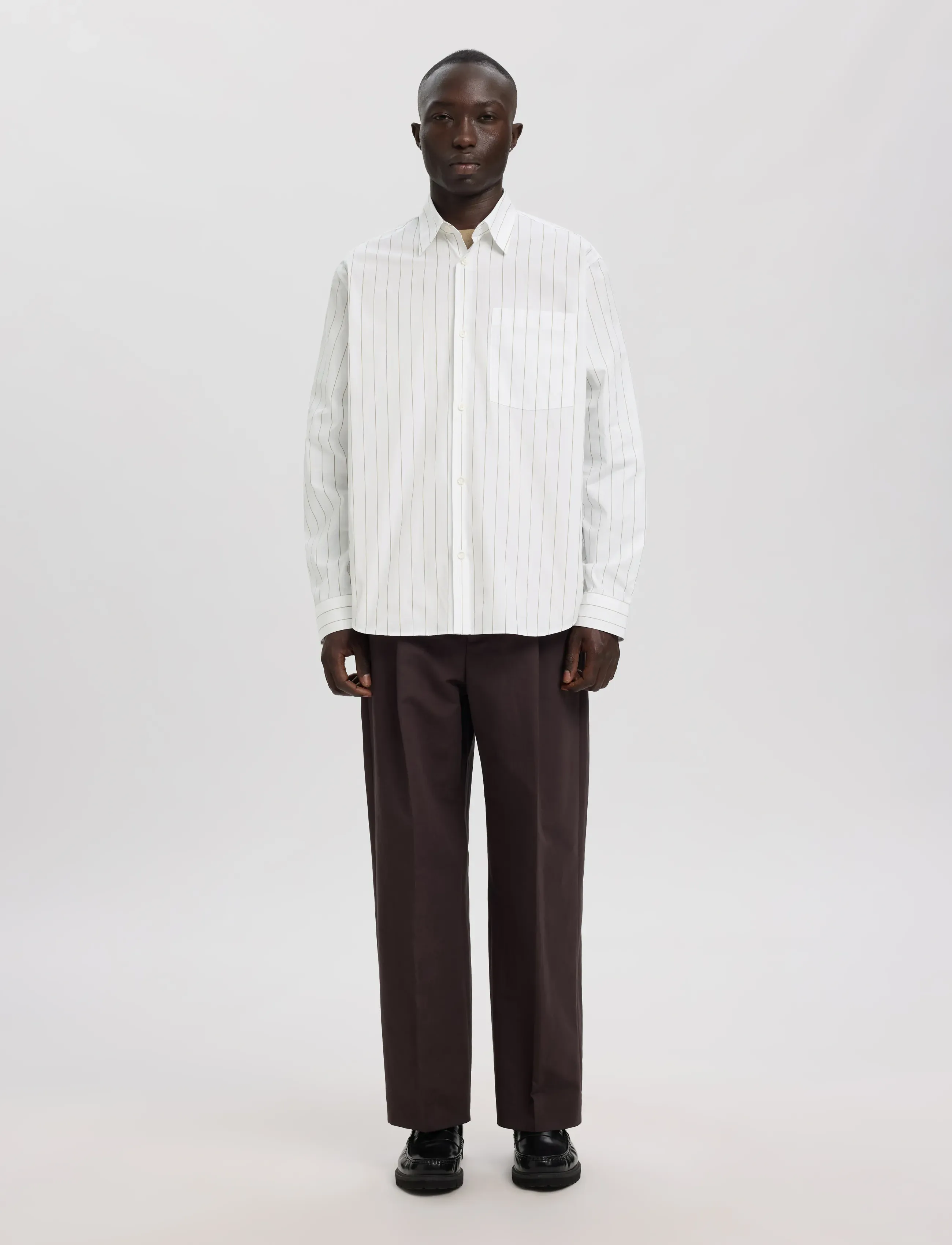 Annarr - ANRASLUND CLASSIC STRIPE LS SHIRT - brilliant white - 4