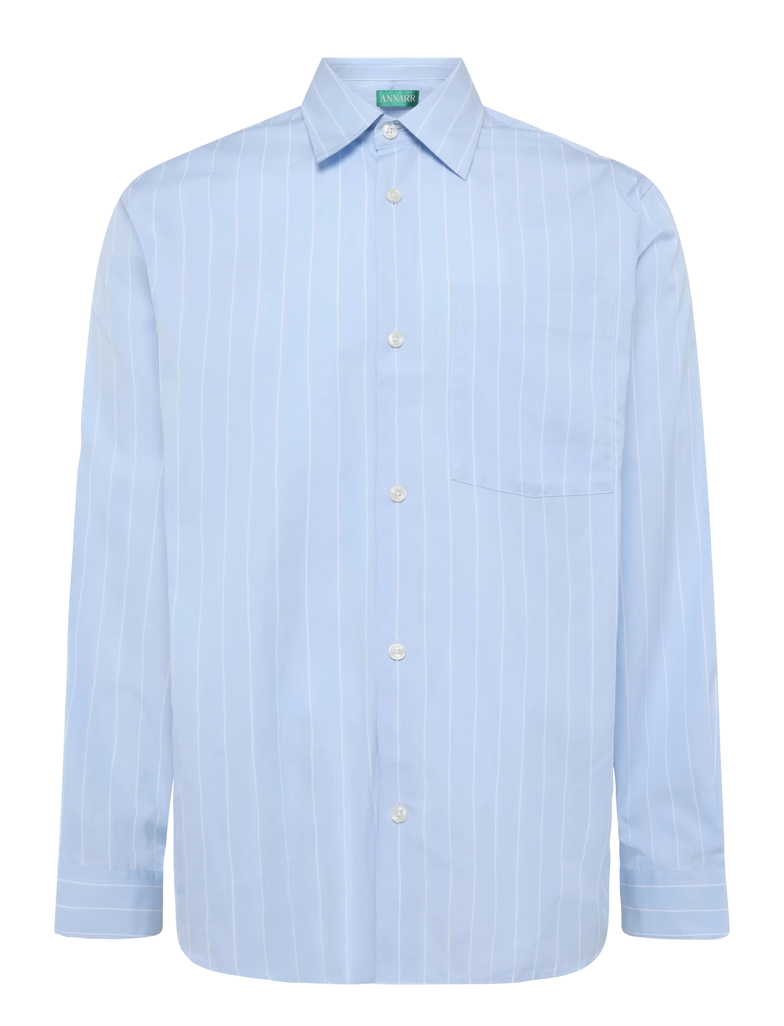 Annarr - ANRASLUND CLASSIC STRIPE LS SHIRT - randiga skjortor - cashmere blue - 1