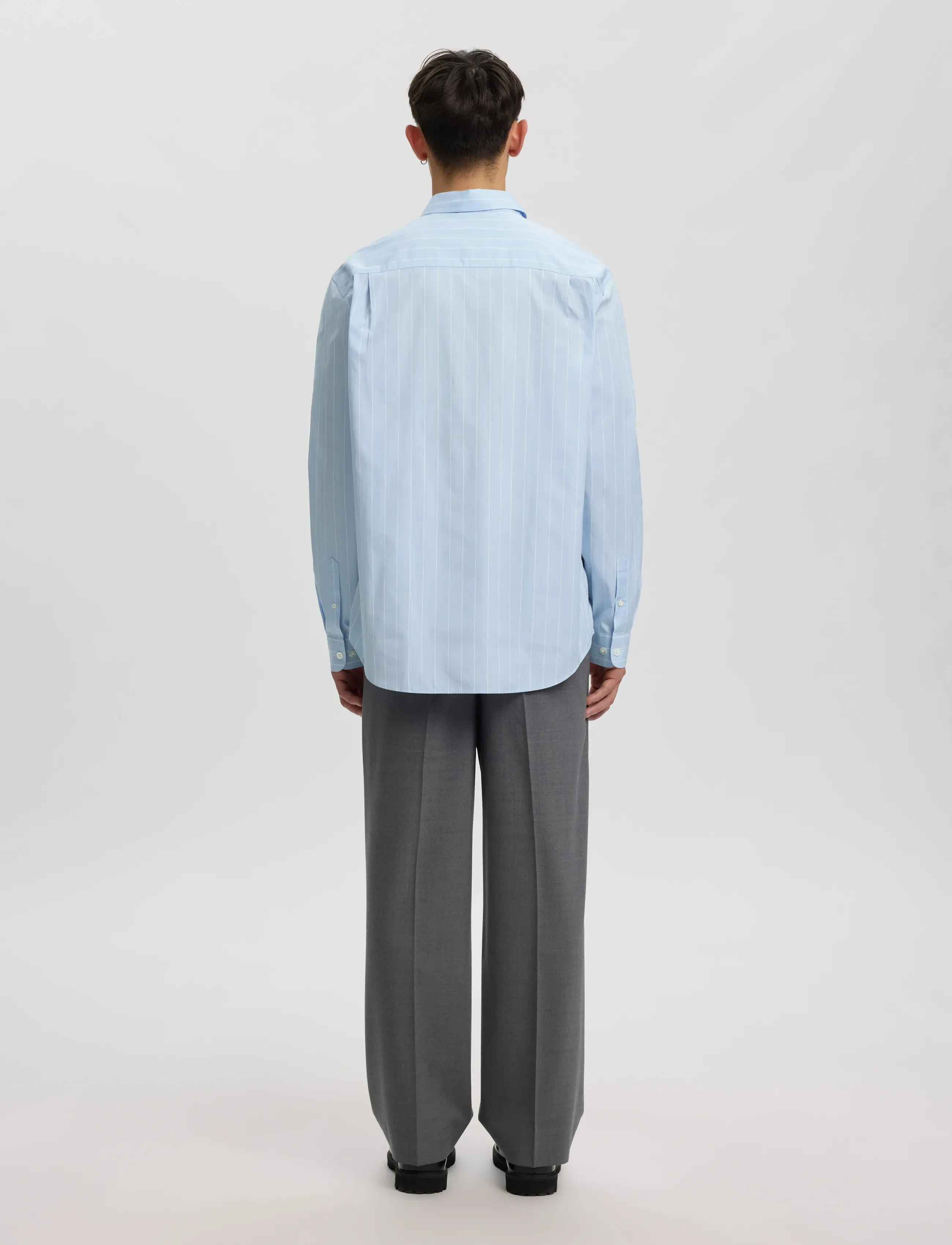 Annarr - ANRASLUND CLASSIC STRIPE LS SHIRT - randiga skjortor - cashmere blue - 3