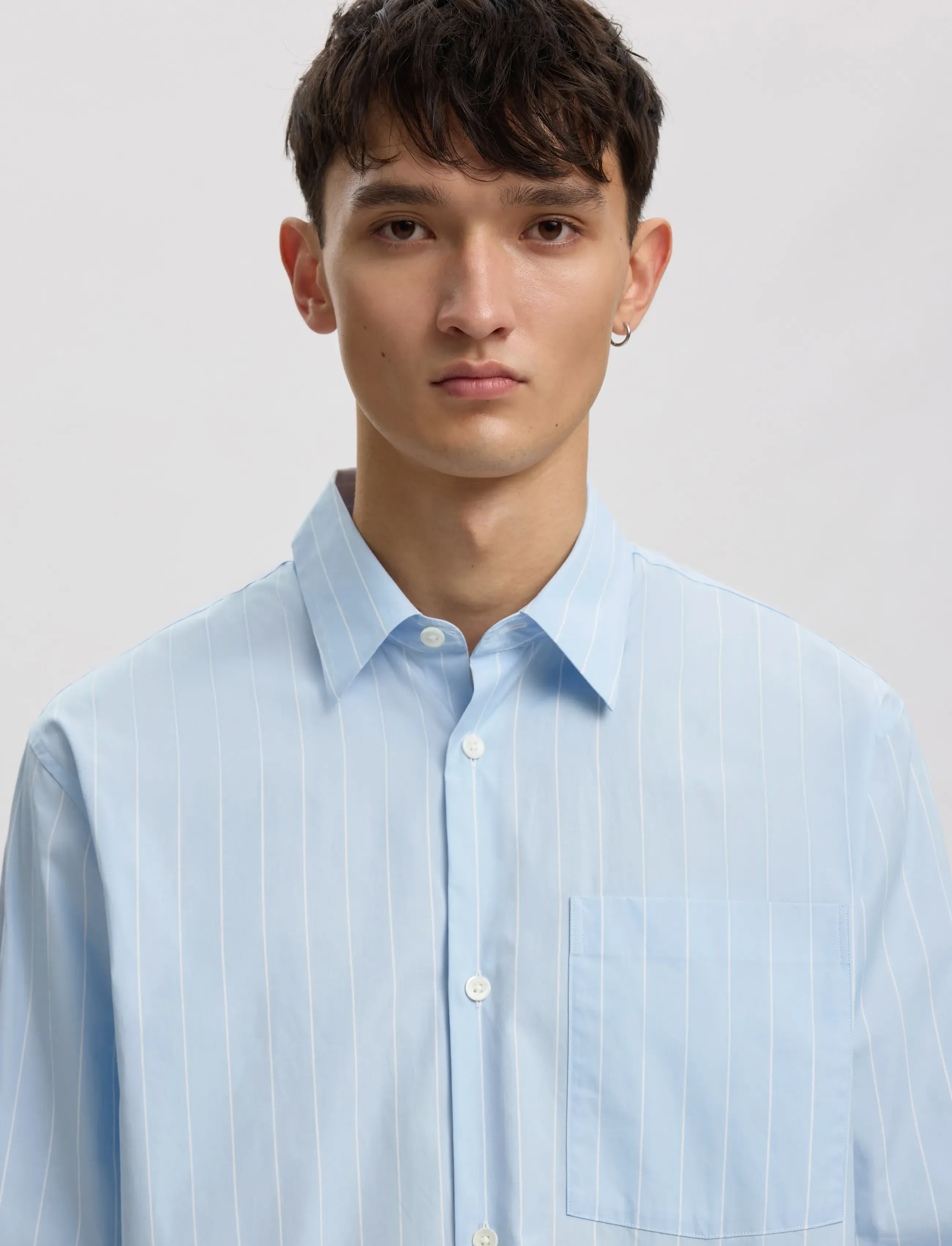 Annarr - ANRASLUND CLASSIC STRIPE LS SHIRT - randiga skjortor - cashmere blue - 5