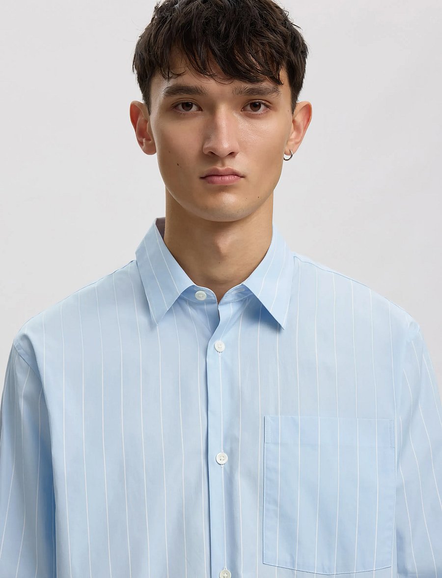 Annarr - ANRASLUND CLASSIC STRIPE LS SHIRT - gestreifte hemden - cashmere blue - 5