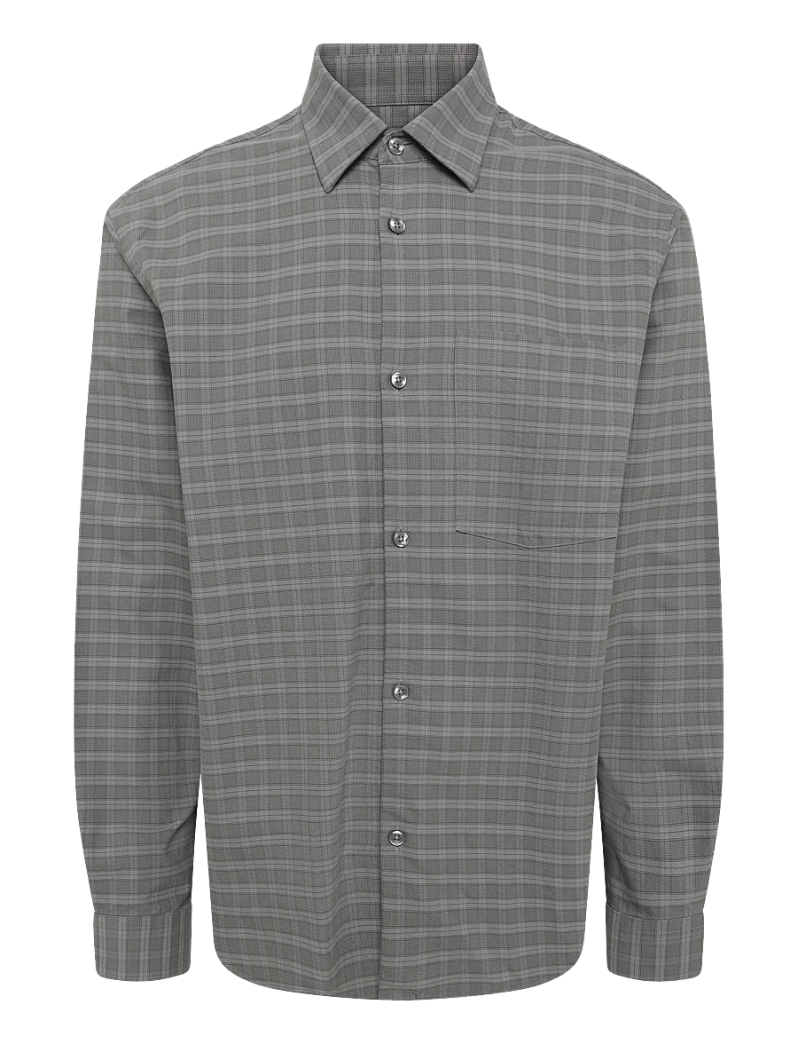 Annarr - ANRASLUND MIX OXFORD LS SHIRT - oxford skjorter - chiseled stone - 1