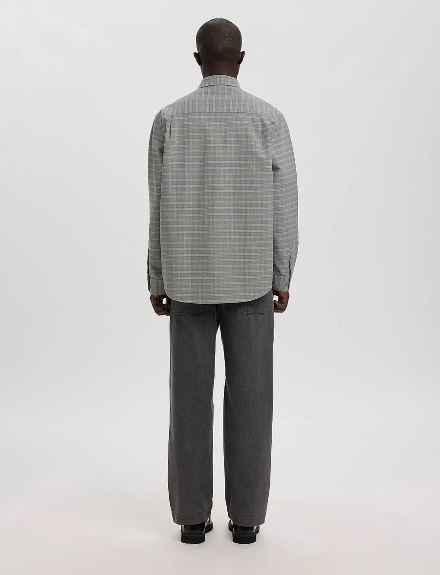 Annarr - ANRASLUND MIX OXFORD LS SHIRT - oxford skjorter - chiseled stone - 3