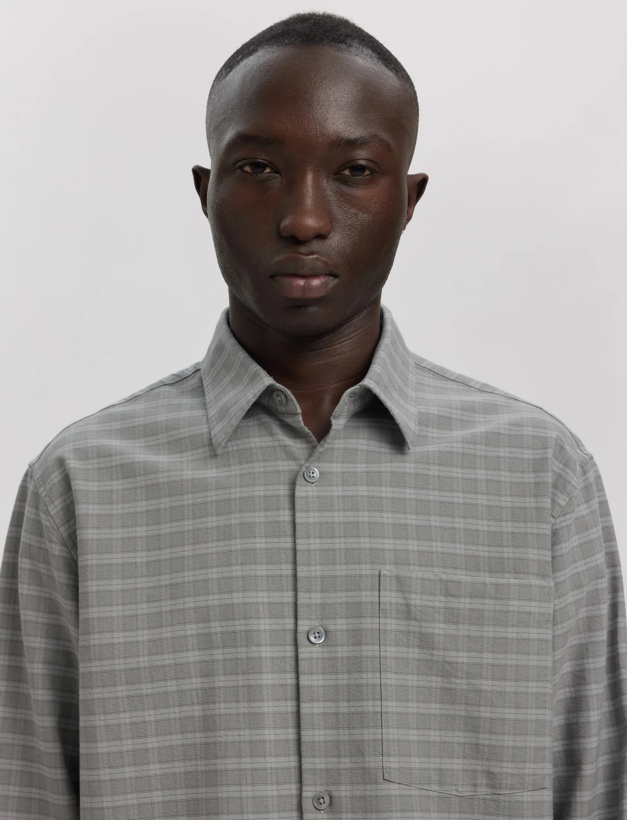 Annarr - ANRASLUND MIX OXFORD LS SHIRT - chiseled stone - 5