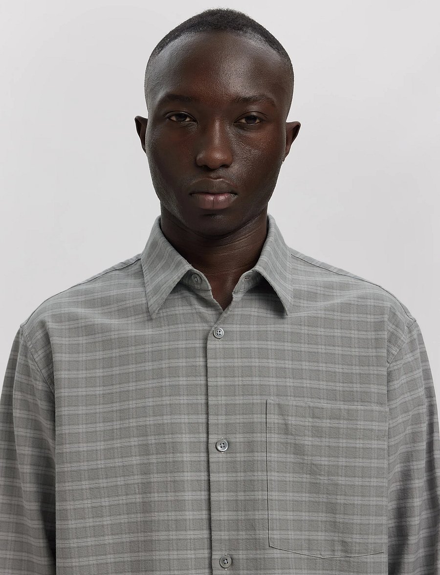 Annarr - ANRASLUND MIX OXFORD LS SHIRT - oxford skjorter - chiseled stone - 5