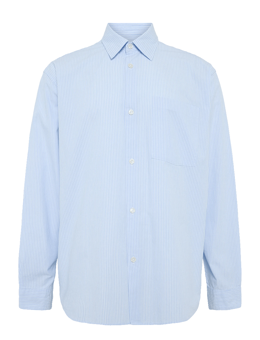Annarr - ANRASLUND SEERSUCKER MIX LS SHIRT - azure blue - 1