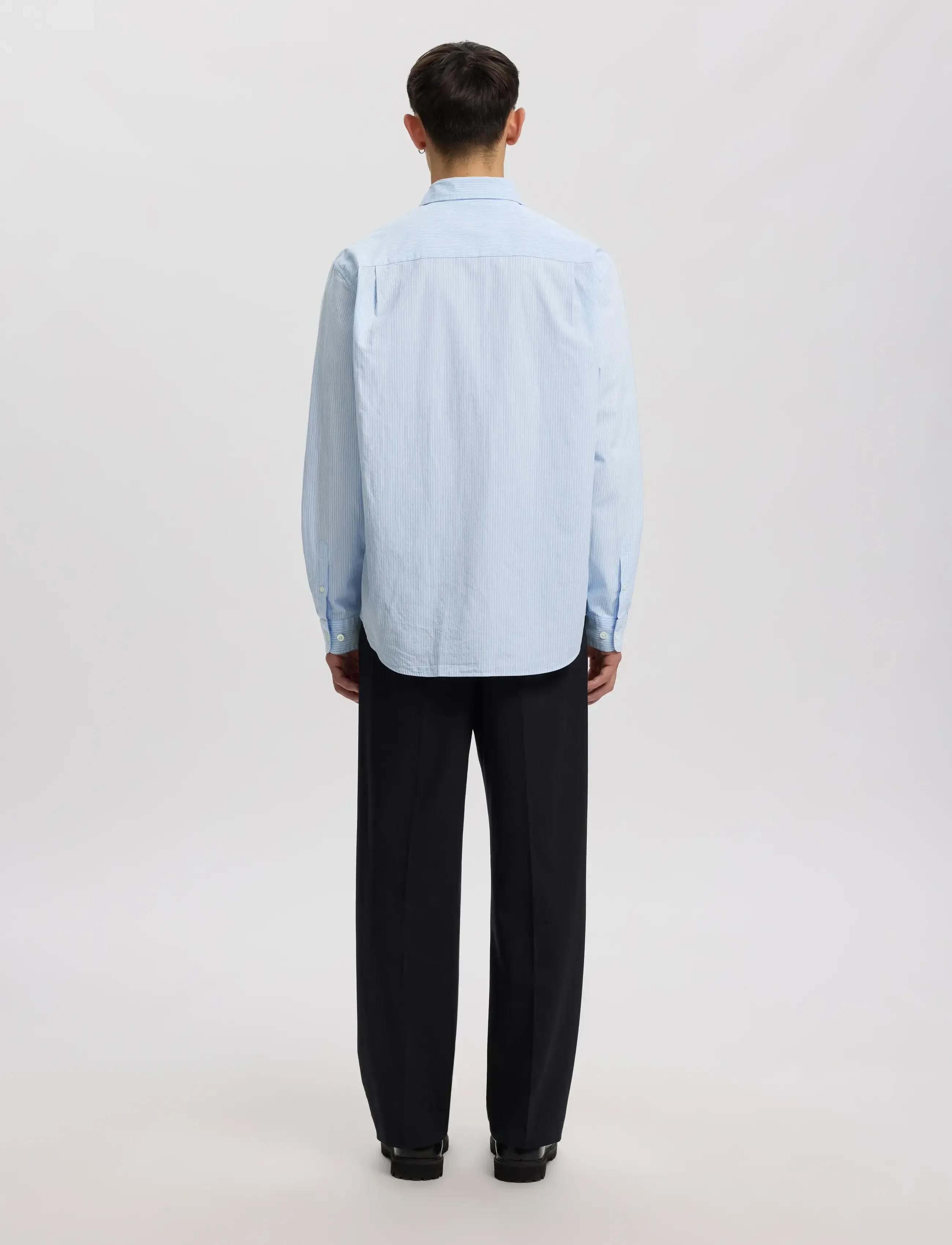 Annarr - ANRASLUND SEERSUCKER MIX LS SHIRT - azure blue - 3