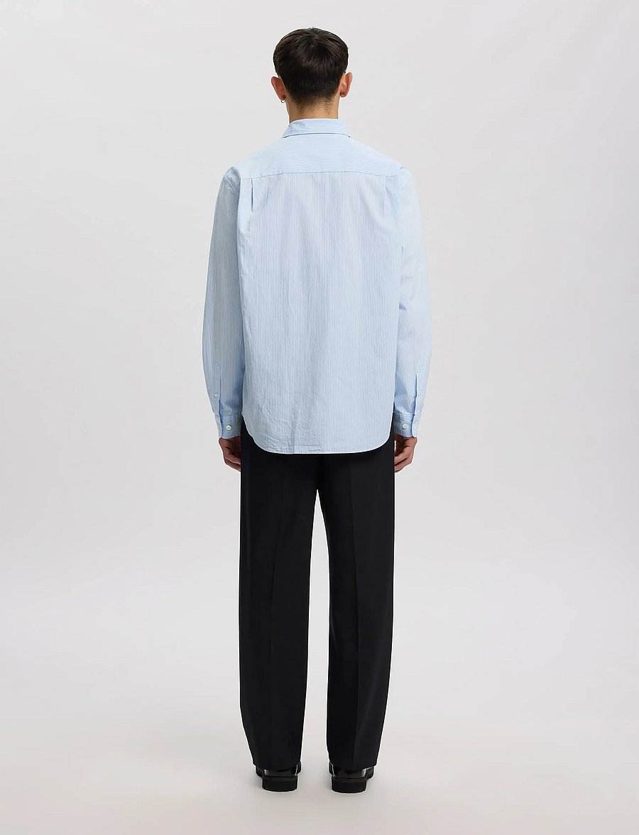 Annarr - ANRASLUND SEERSUCKER MIX LS SHIRT - azure blue - 3