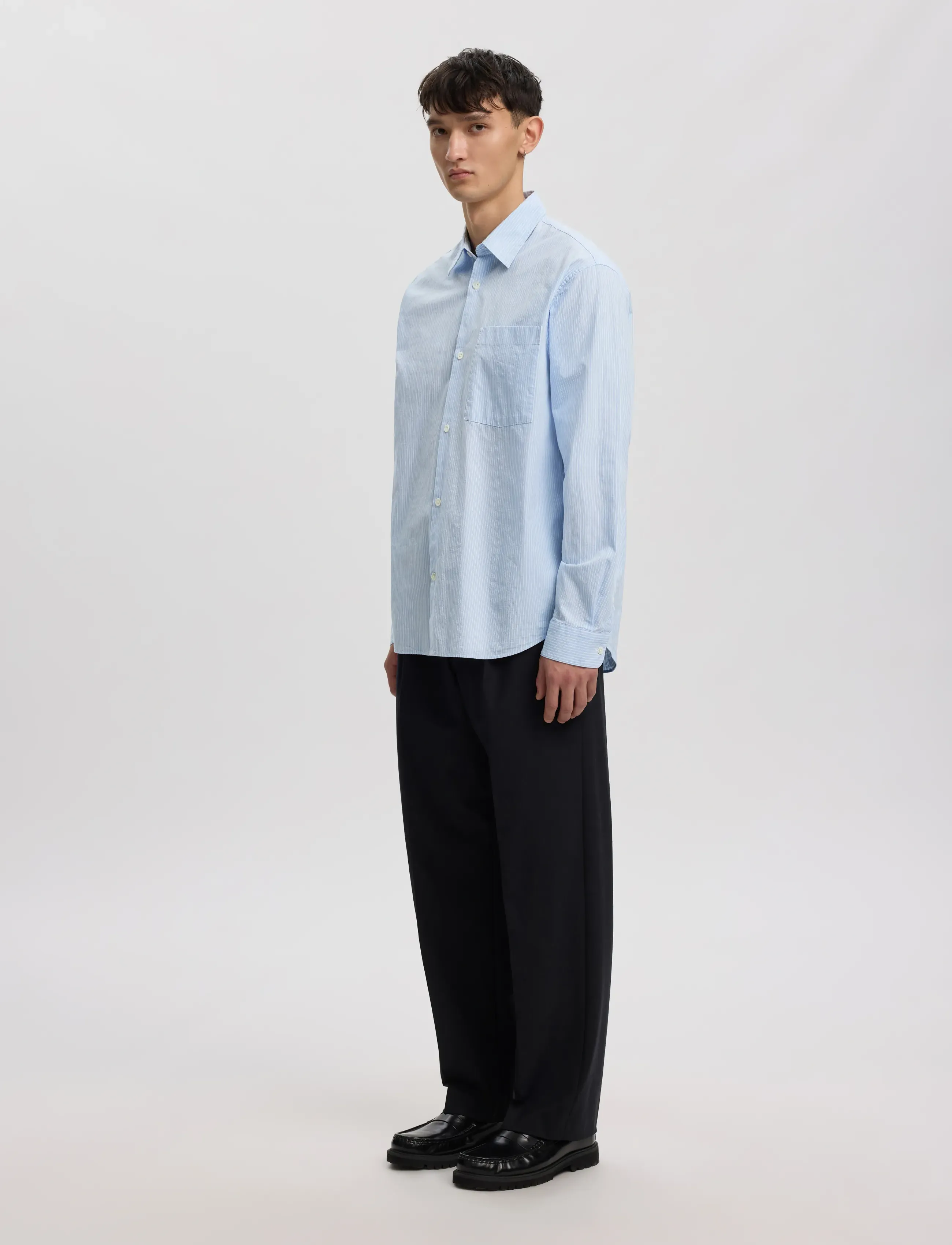 ANNARR Anraslund Seersucker Mix Ls Shirt casual skjortor herr – bild 5