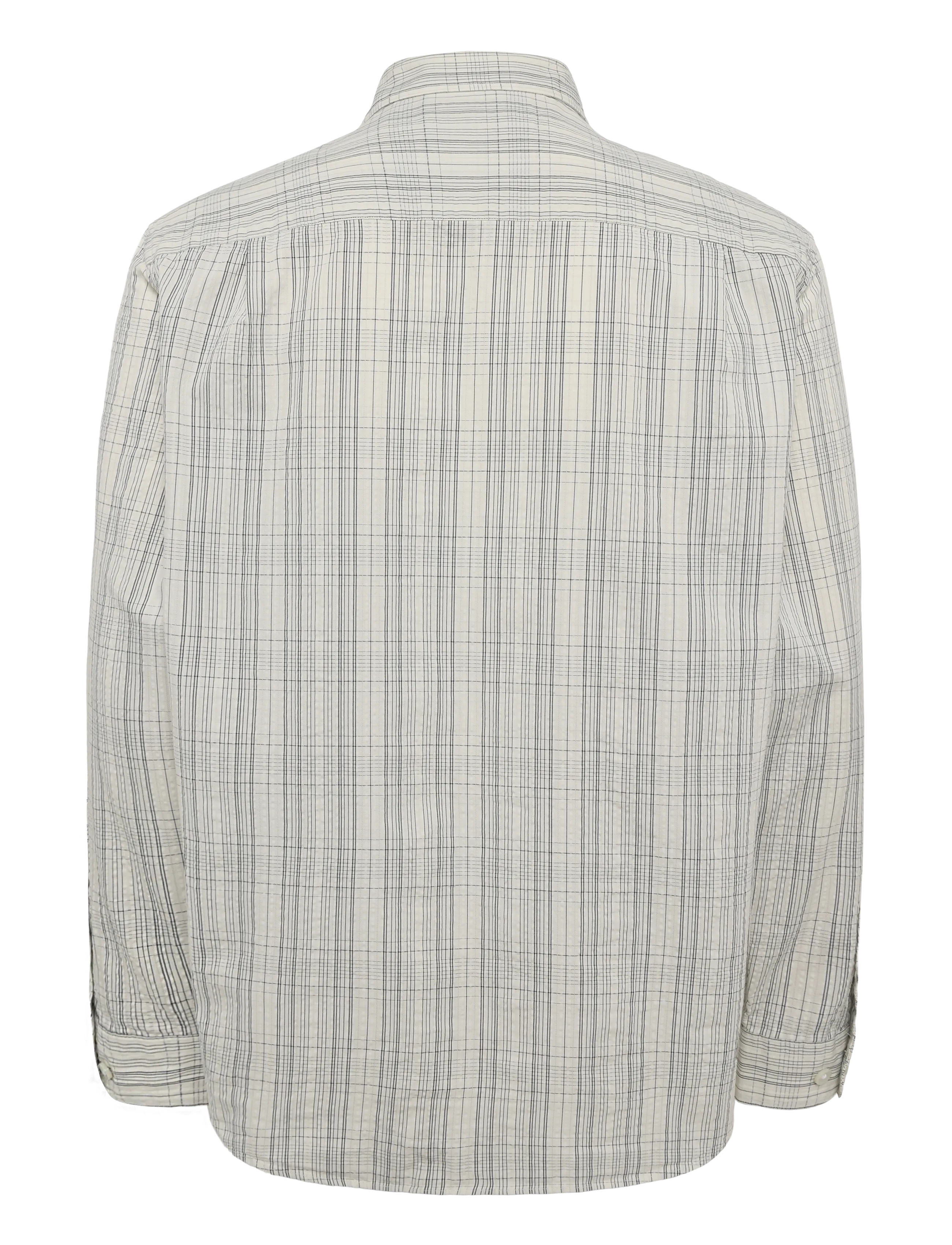 Annarr - ANRASLUND SEERSUCKER MIX LS SHIRT - randiga skjortor - birch - 2