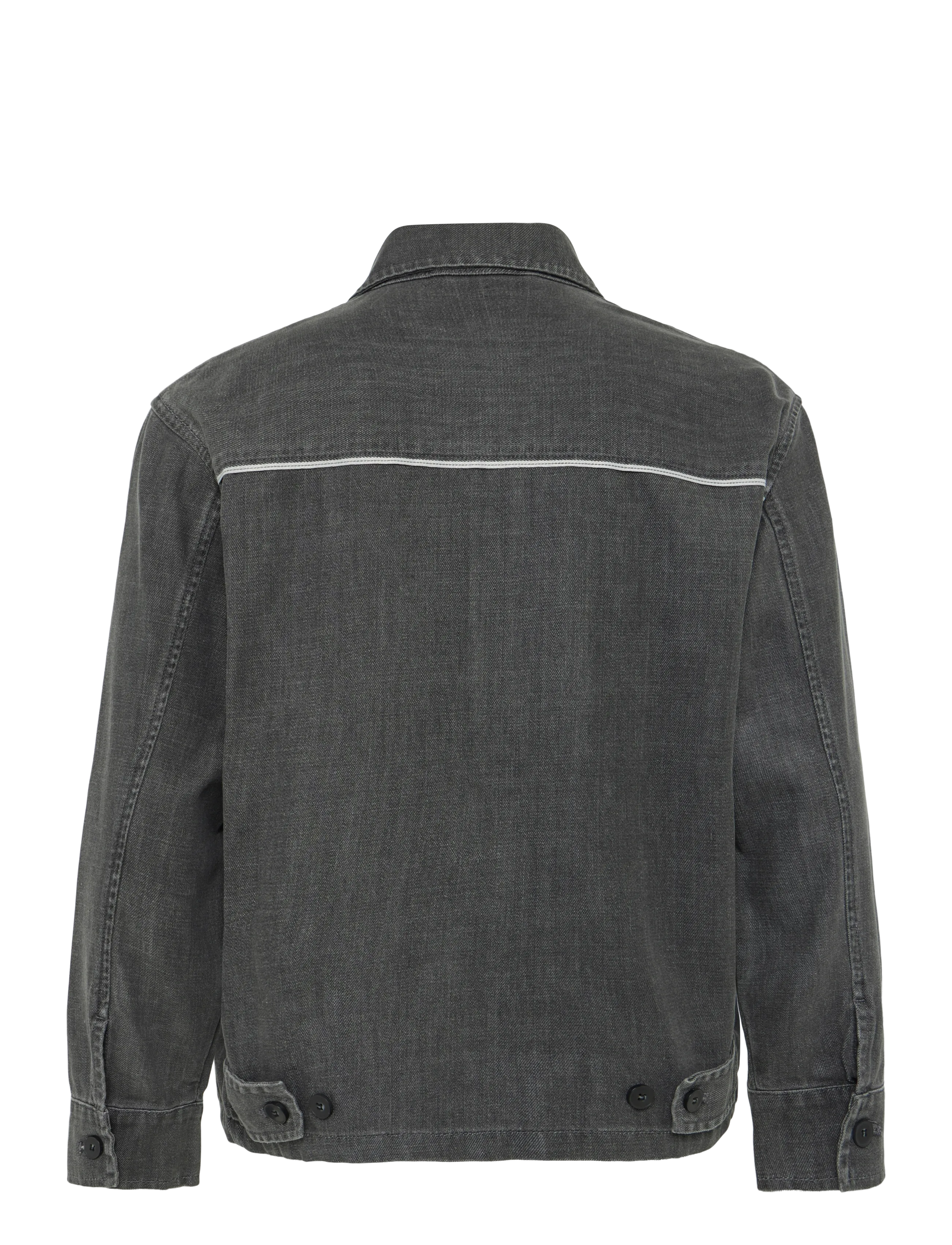 Annarr - ANRTYRELL SELVEDGE DENIM LG JACKET - light grey denim - 2