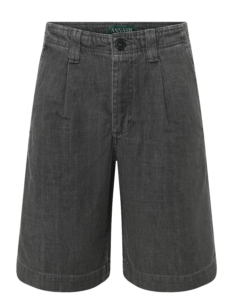 Annarr - ANRTRYGVE SELVEDGE DENIM LG SHORTS - jorts - light grey denim - 1