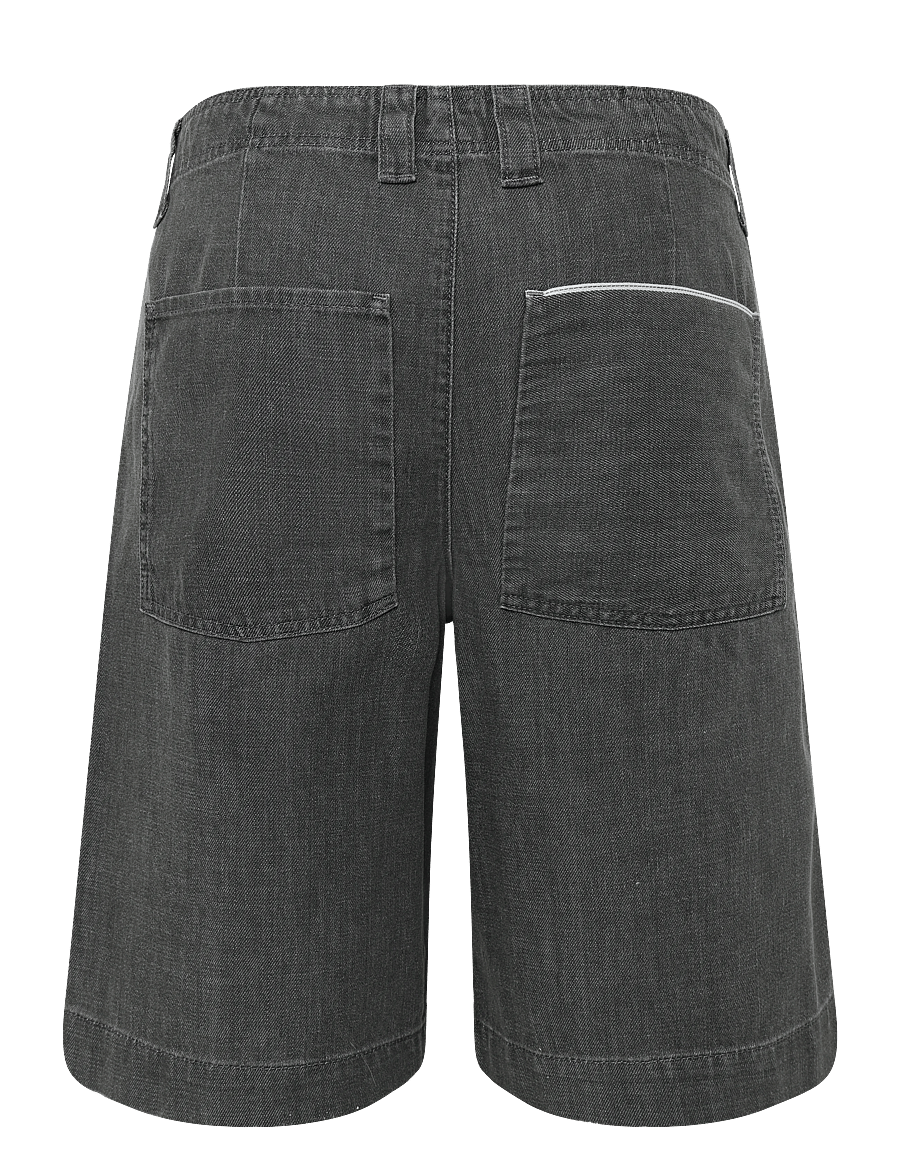 Annarr - ANRTRYGVE SELVEDGE DENIM LG SHORTS - jorts - light grey denim - 2