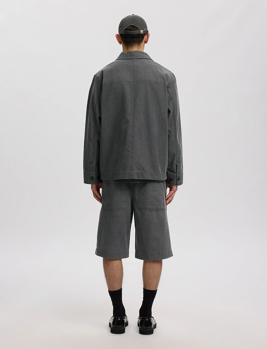 Annarr - ANRTRYGVE SELVEDGE DENIM LG SHORTS - jorts - light grey denim - 3