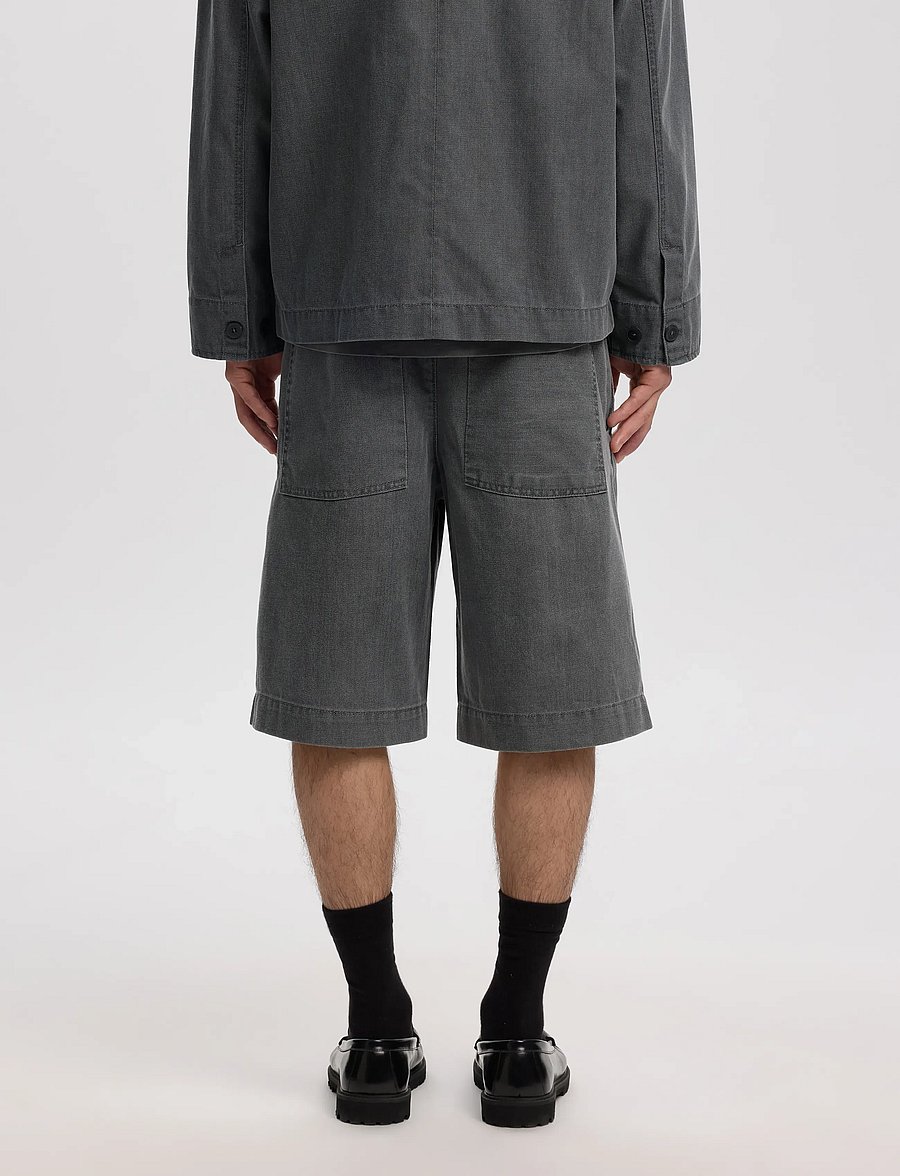 Annarr - ANRTRYGVE SELVEDGE DENIM LG SHORTS - jorts - light grey denim - 5