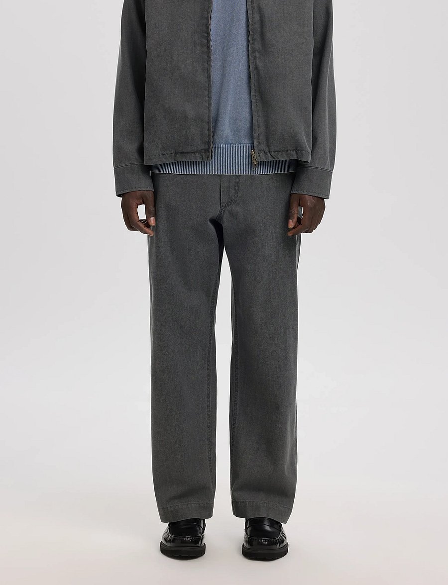 Annarr - ANRTRYGVE SELVEDGE DENIM LG JEANS - loose jeans - light grey denim - 0