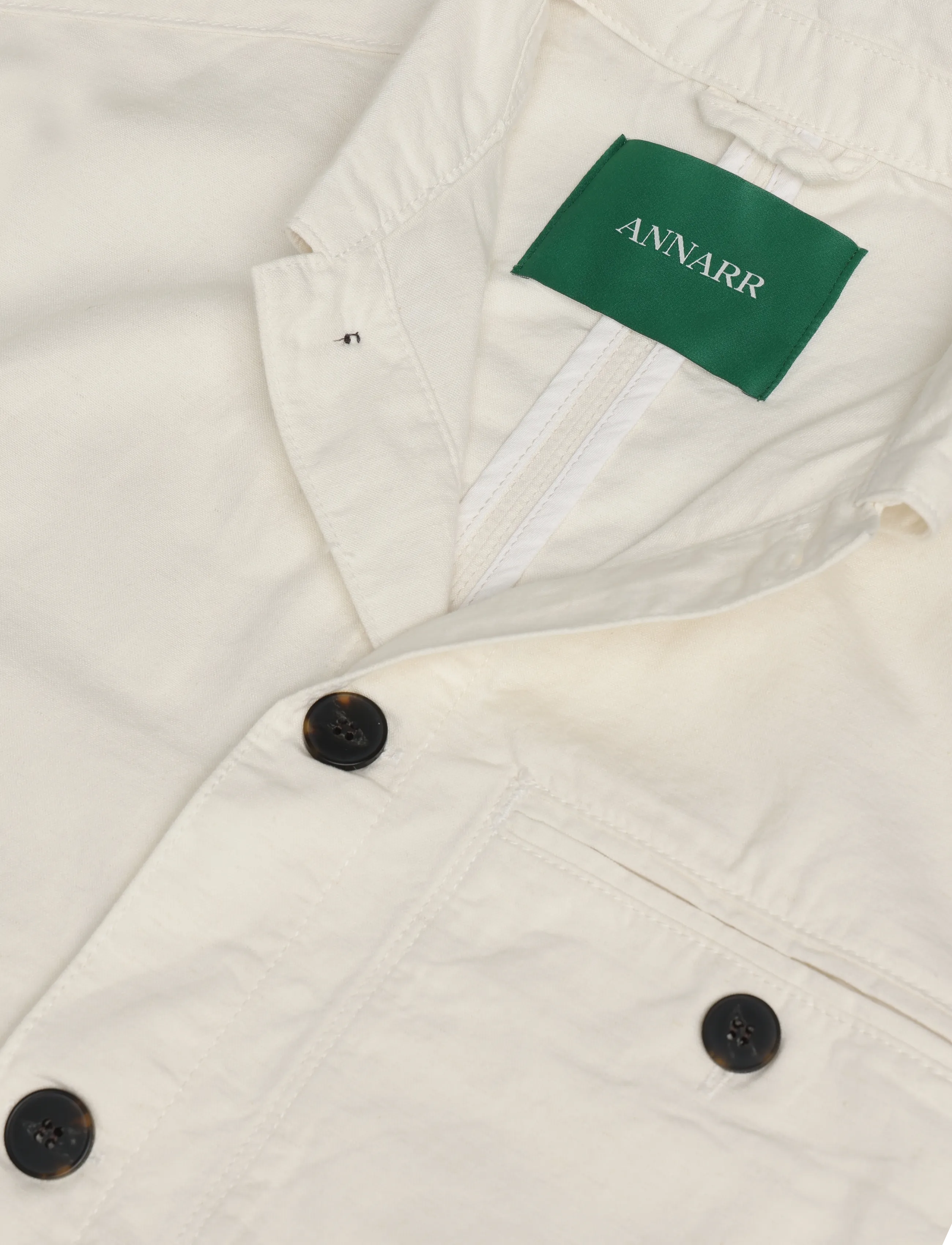 Annarr - ANRVERN STRUCTURE OVERSHIRT - coconut milk - 2