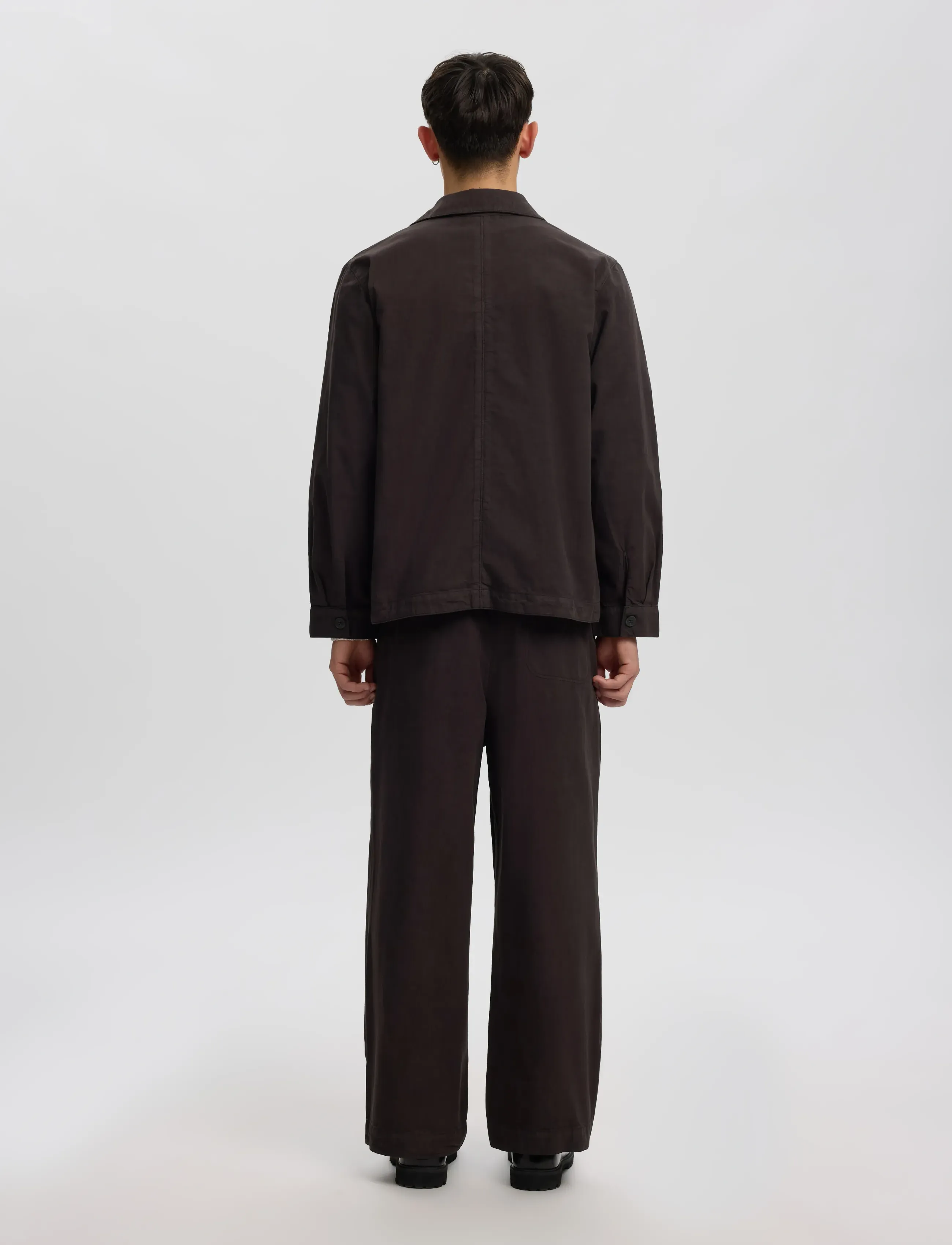 Annarr - ANRVERN STRUCTURE OVERSHIRT - shoppa efter tillfälle - licorice - 3