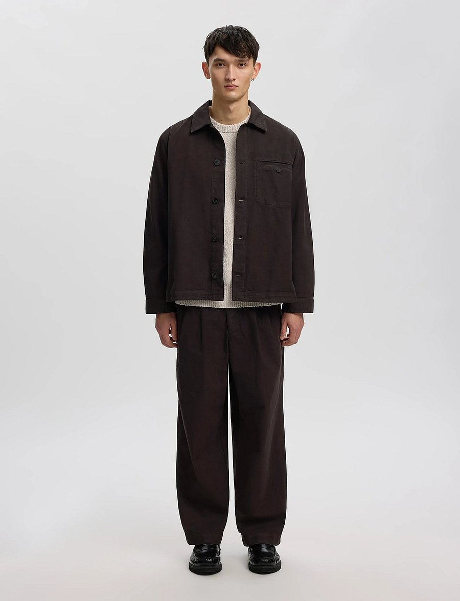 Annarr - ANRVERN STRUCTURE OVERSHIRT - shoppa efter tillfälle - licorice - 4
