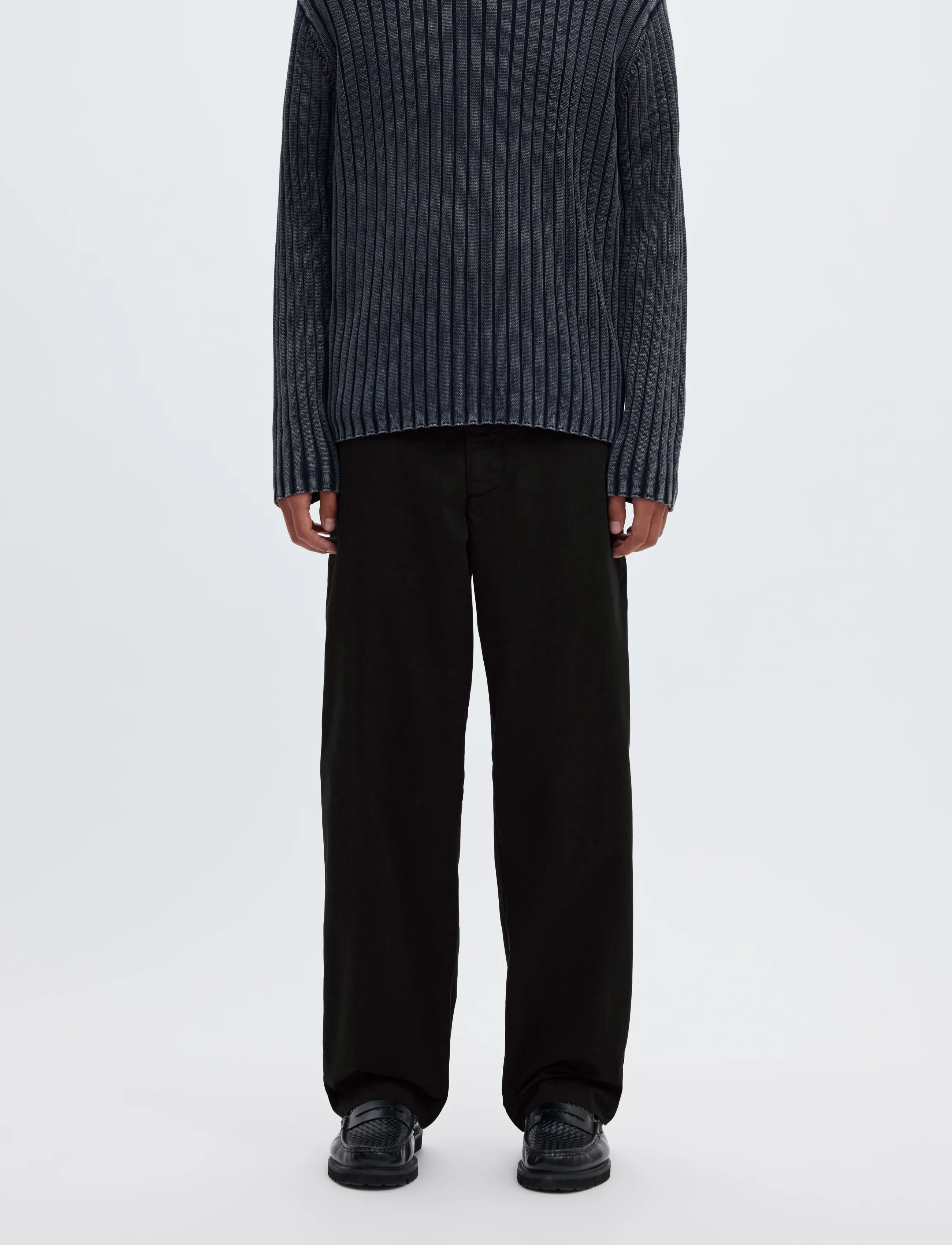 Annarr ANRSTORM LW GMT DYED CHINO PANT - Chinos - BLACK / black