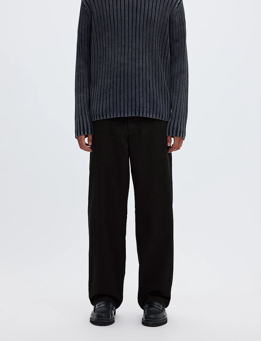 Annarr - ANRSTORM LW GMT DYED CHINO PANT - chino-püksid - black - 0