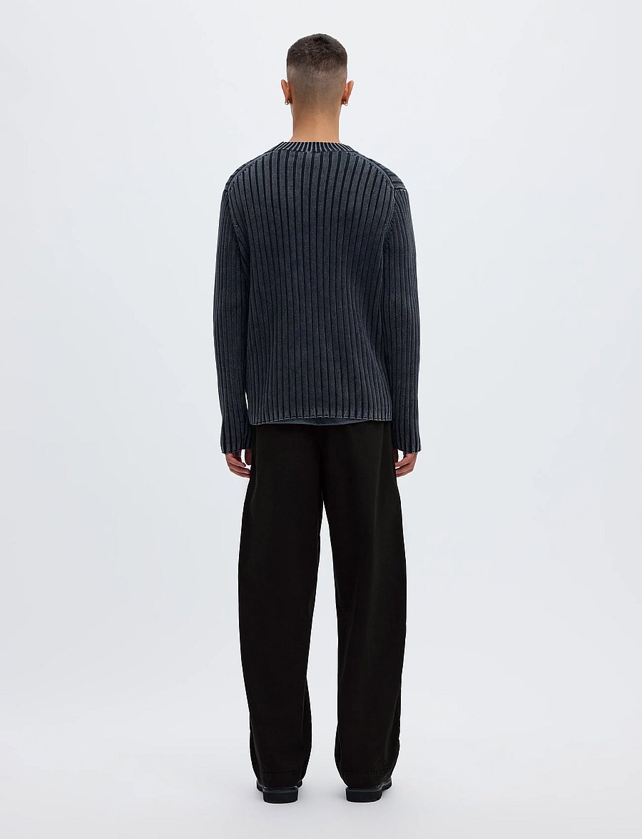 Annarr - ANRSTORM LW GMT DYED CHINO PANT - chino-püksid - black - 3