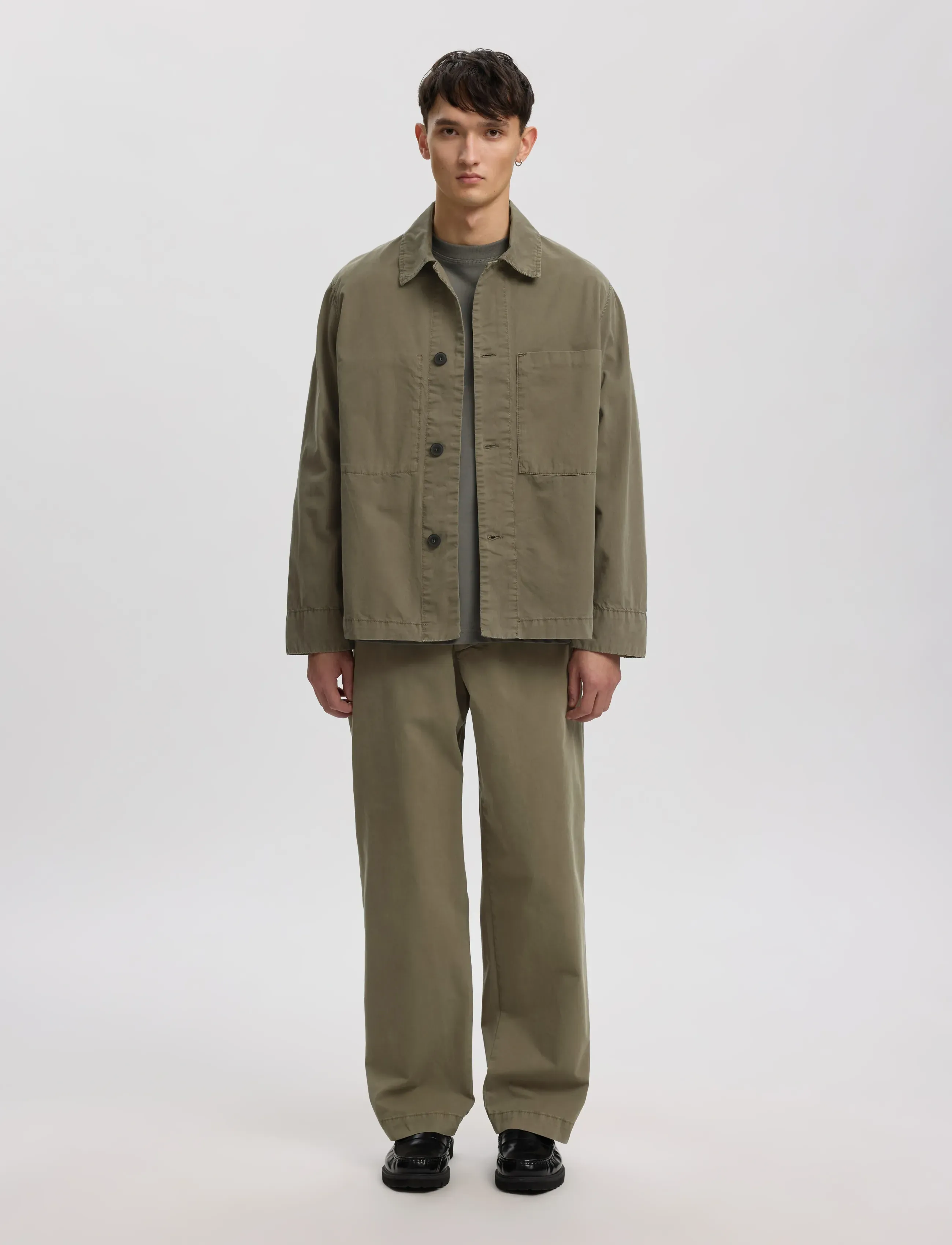 Annarr - ANRHARKI LW GMT DYED OVERSHIRT - forårsjakker - castor gray - 4
