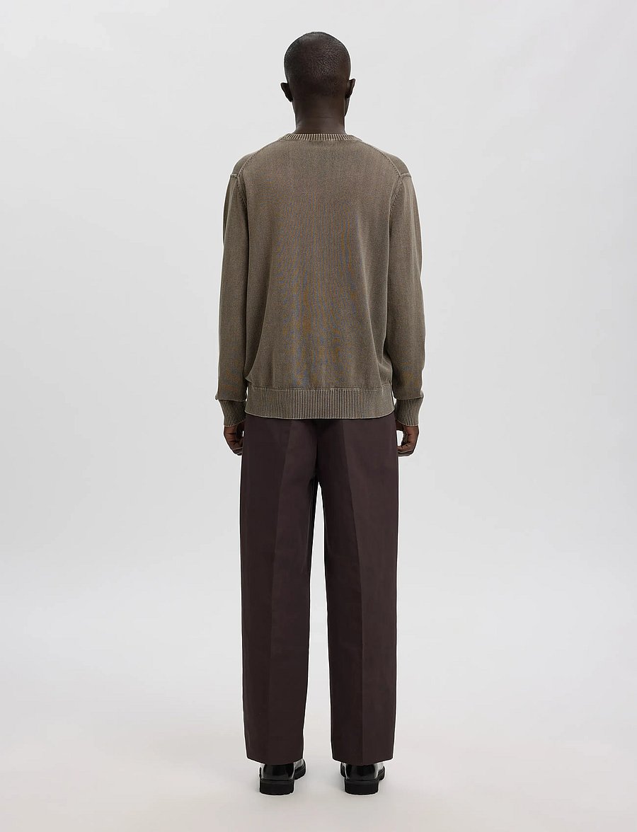 Annarr - ANRRAGI WASHED LS KNIT CREW NECK - Ümara kaelusega - dark grey - 3